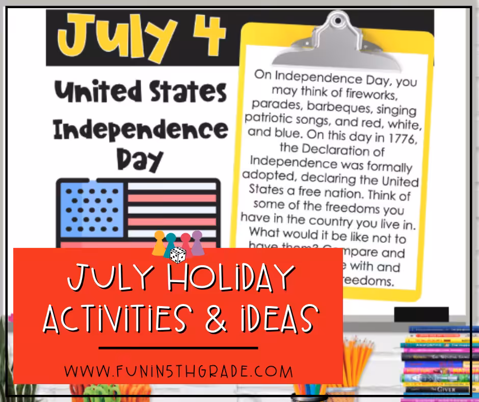 July Holiday Activities and Ideas (FB)