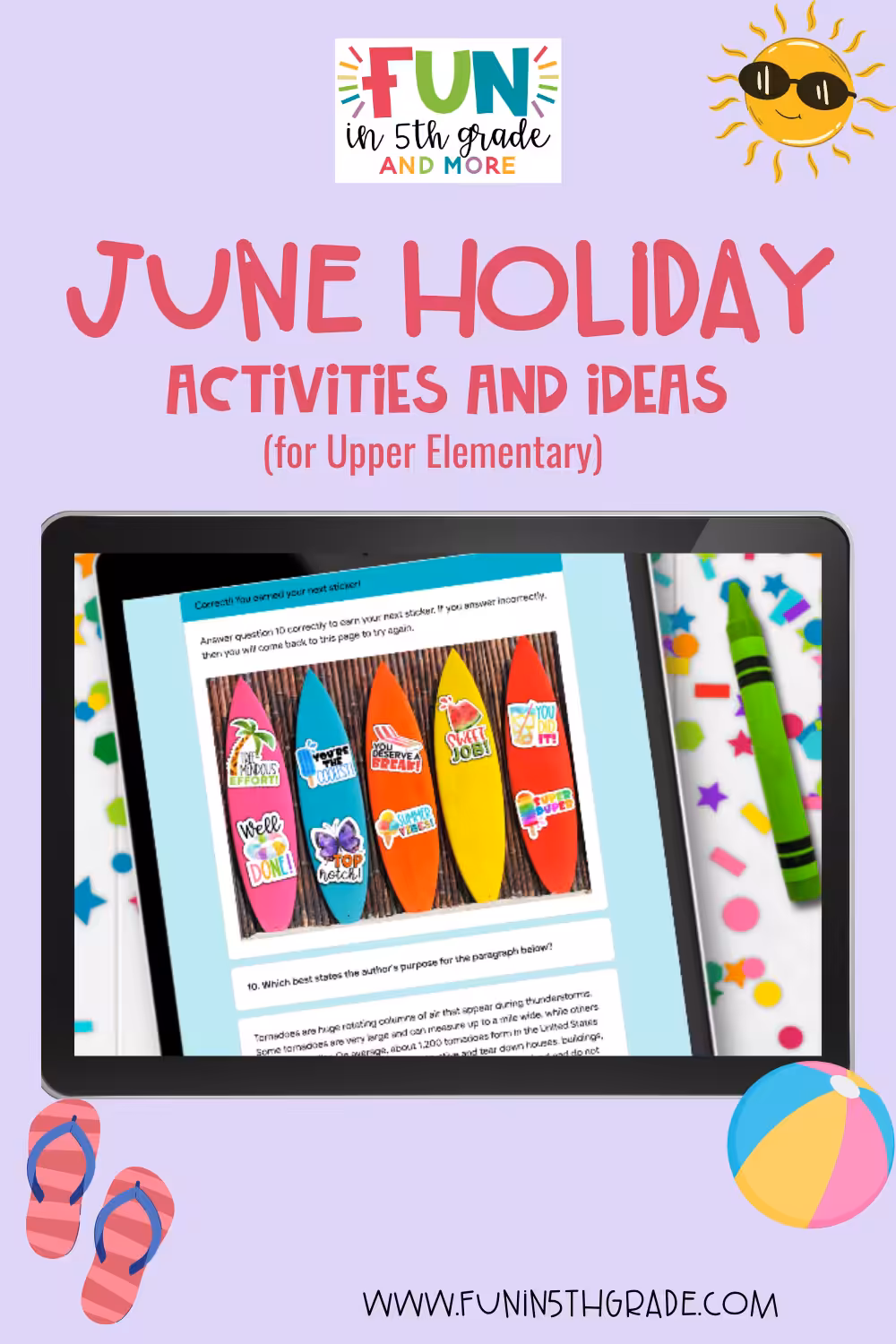 June Holiday Activities and Ideas (Pin)
