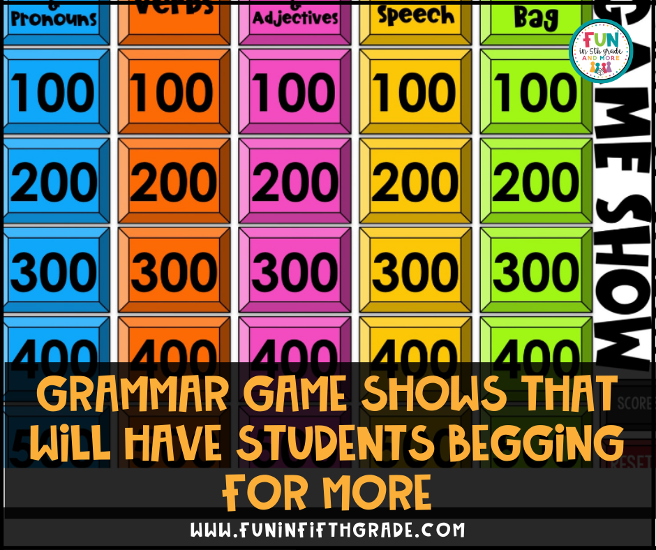 Grammar Game Shows that Will Have Students Begging for More (meta post)