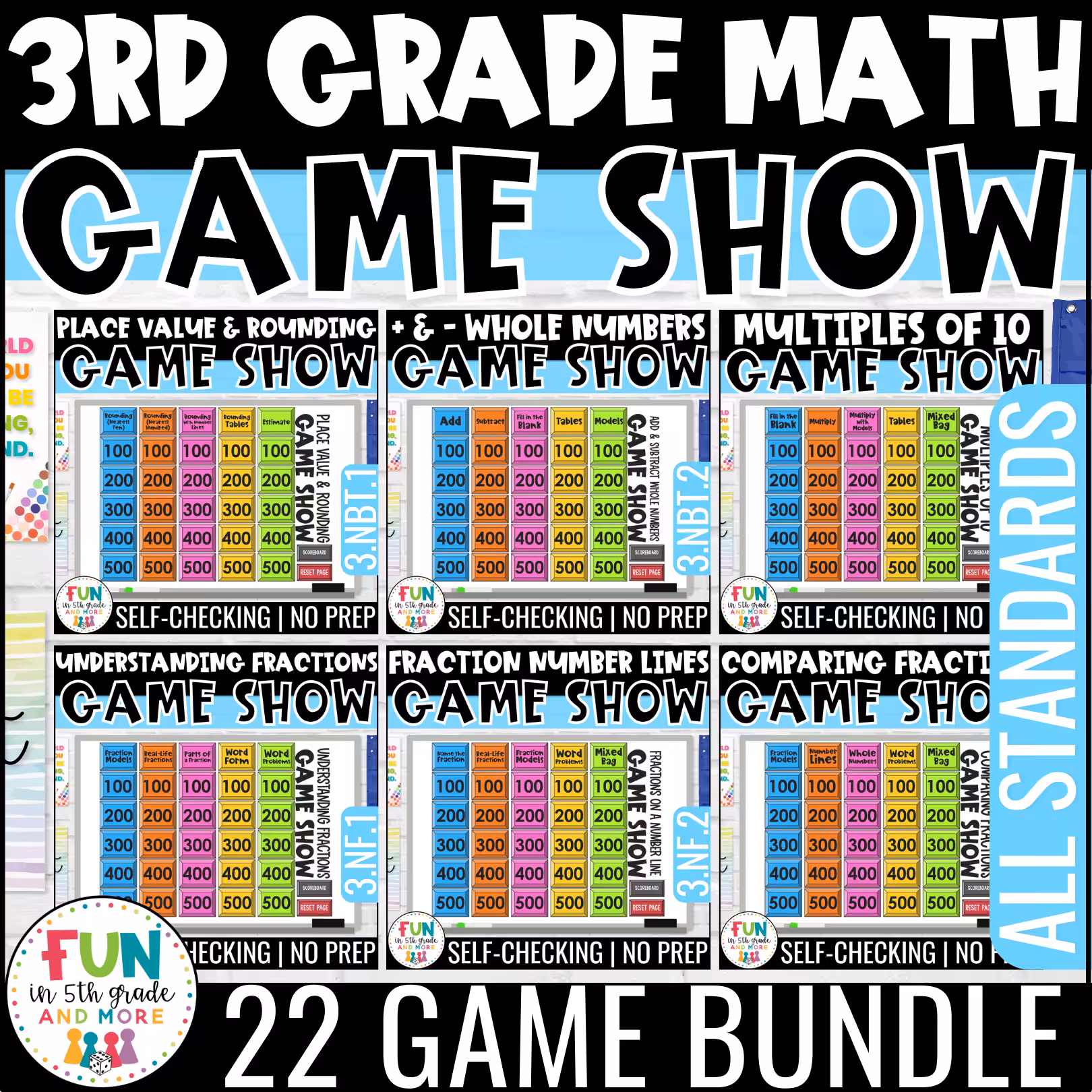 3rd Grade Math Review Games