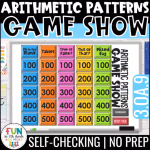 Arithmetic Patterns Game Show