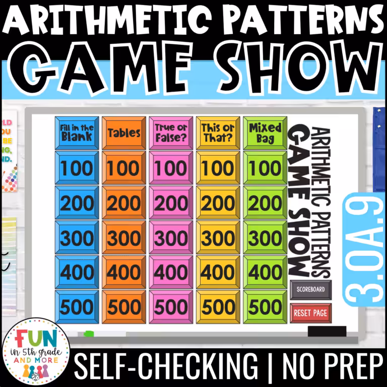 Arithmetic Patterns Game Show