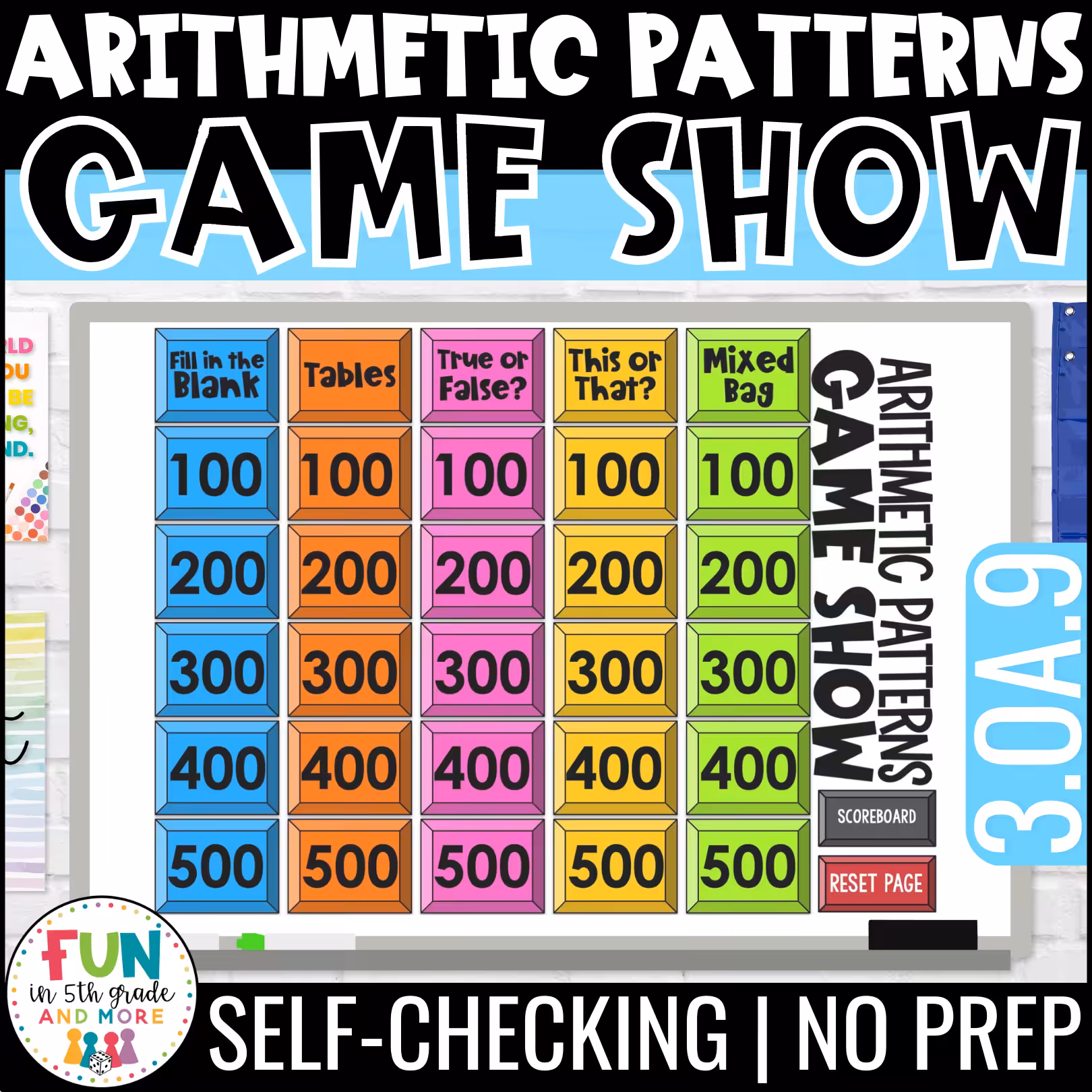 Arithmetic Patterns Game Show