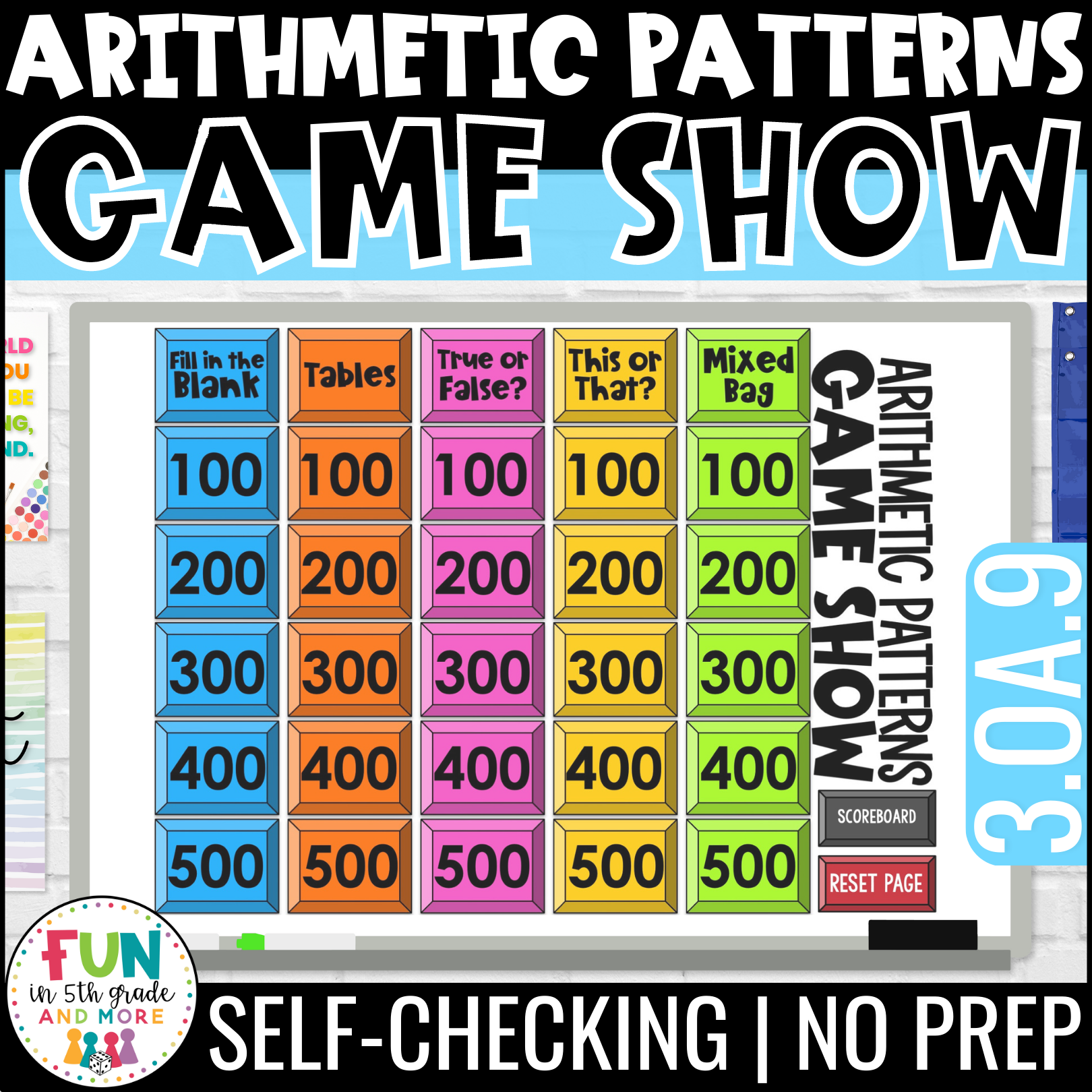 Arithmetic Patterns Game Show