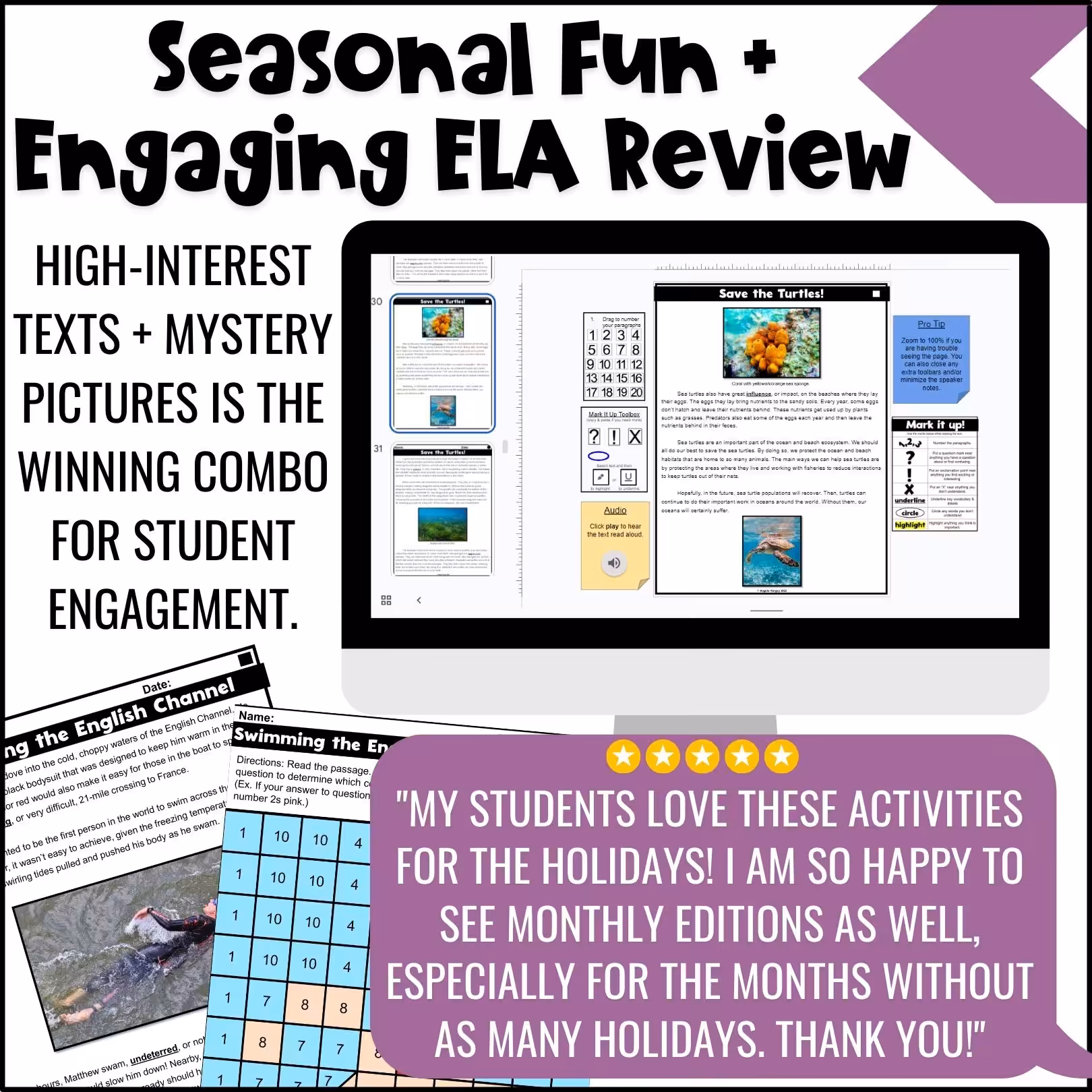 Close-Reading-Comprehension-Monthly-Bundle-5