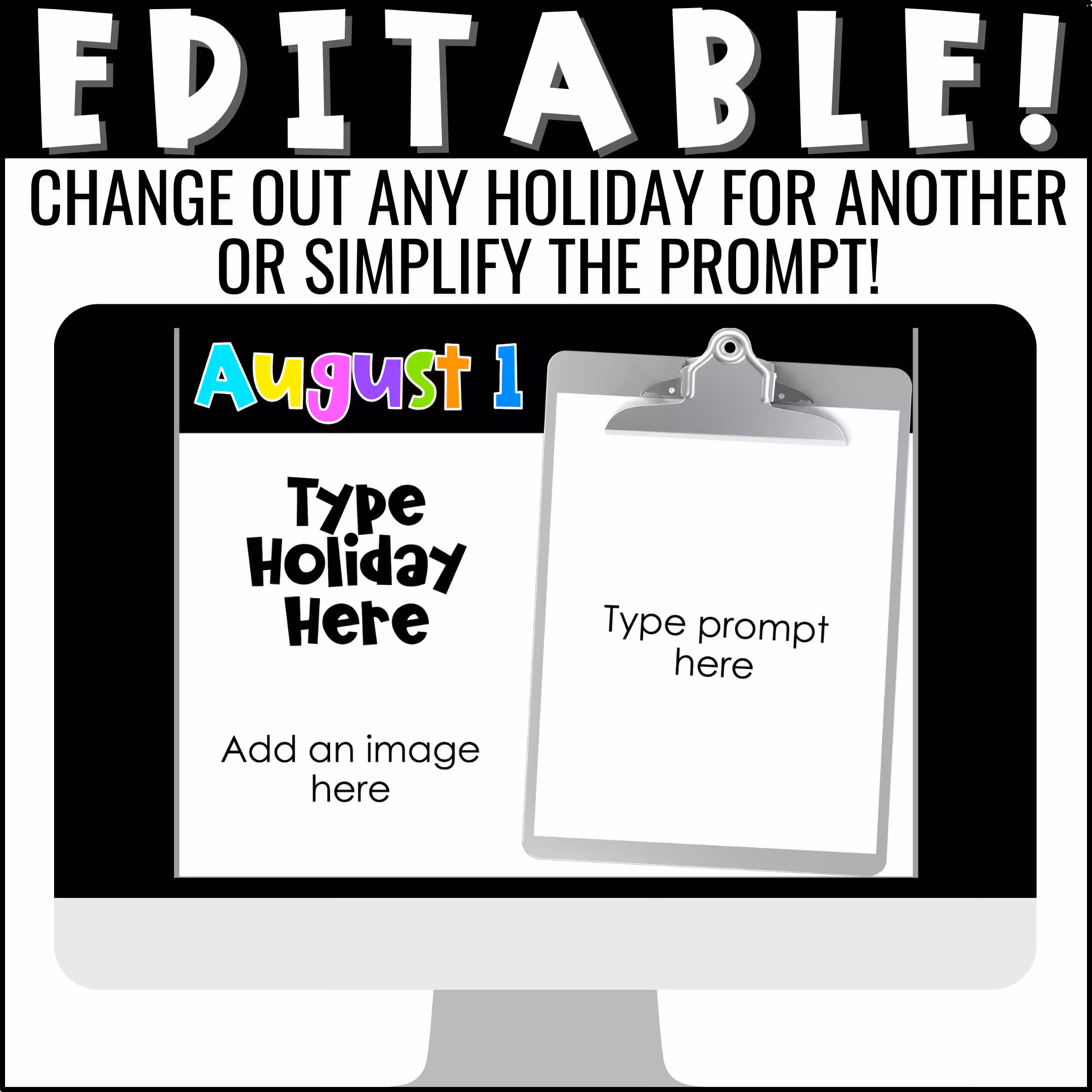 Holiday of the Day Writing Prompts Bundle (4)