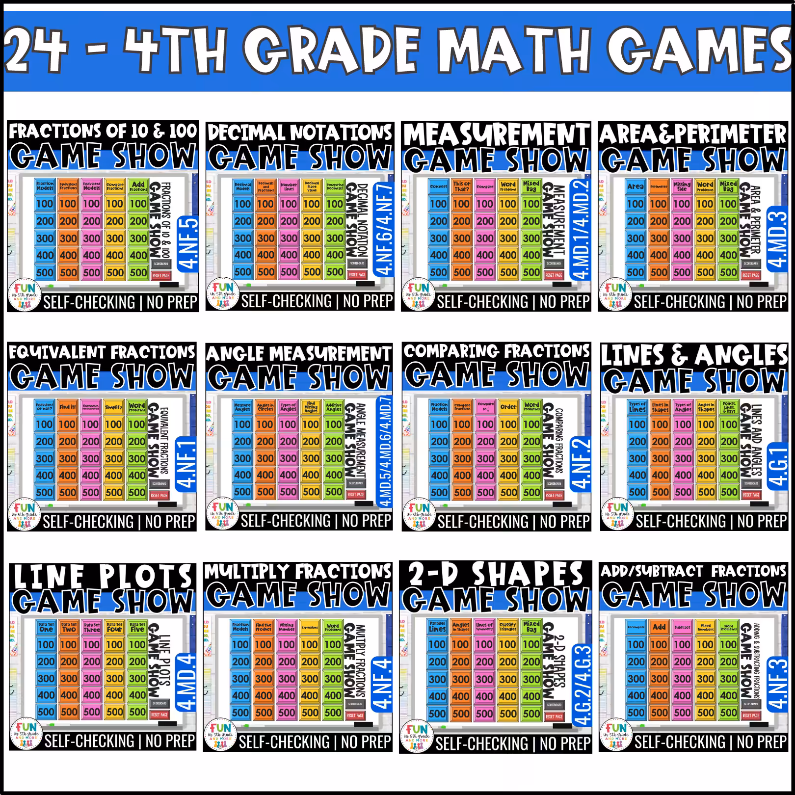 Math ALL ACCESS Game Show Bundle (5)
