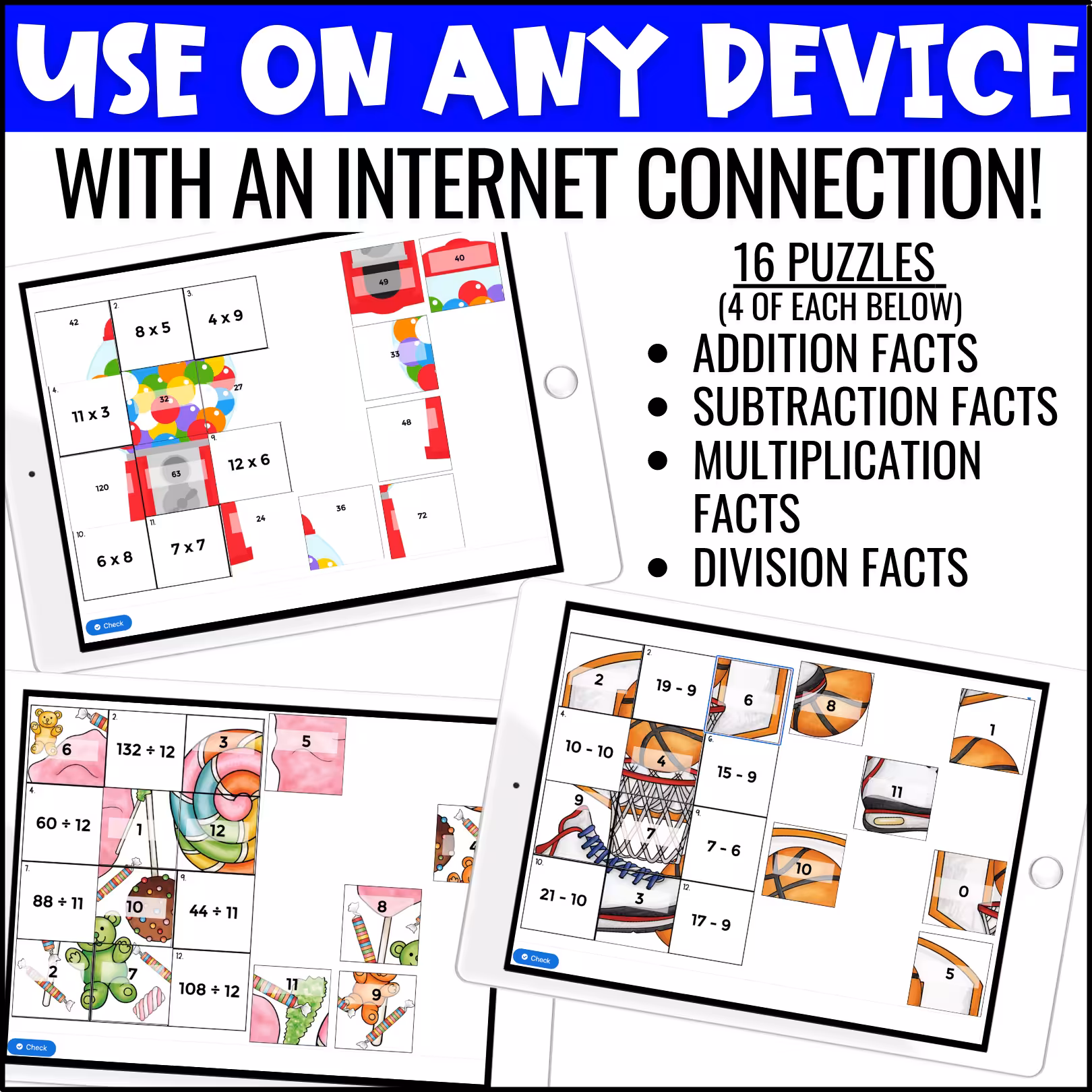 Math Facts Bundle Digital Puzzles (2)