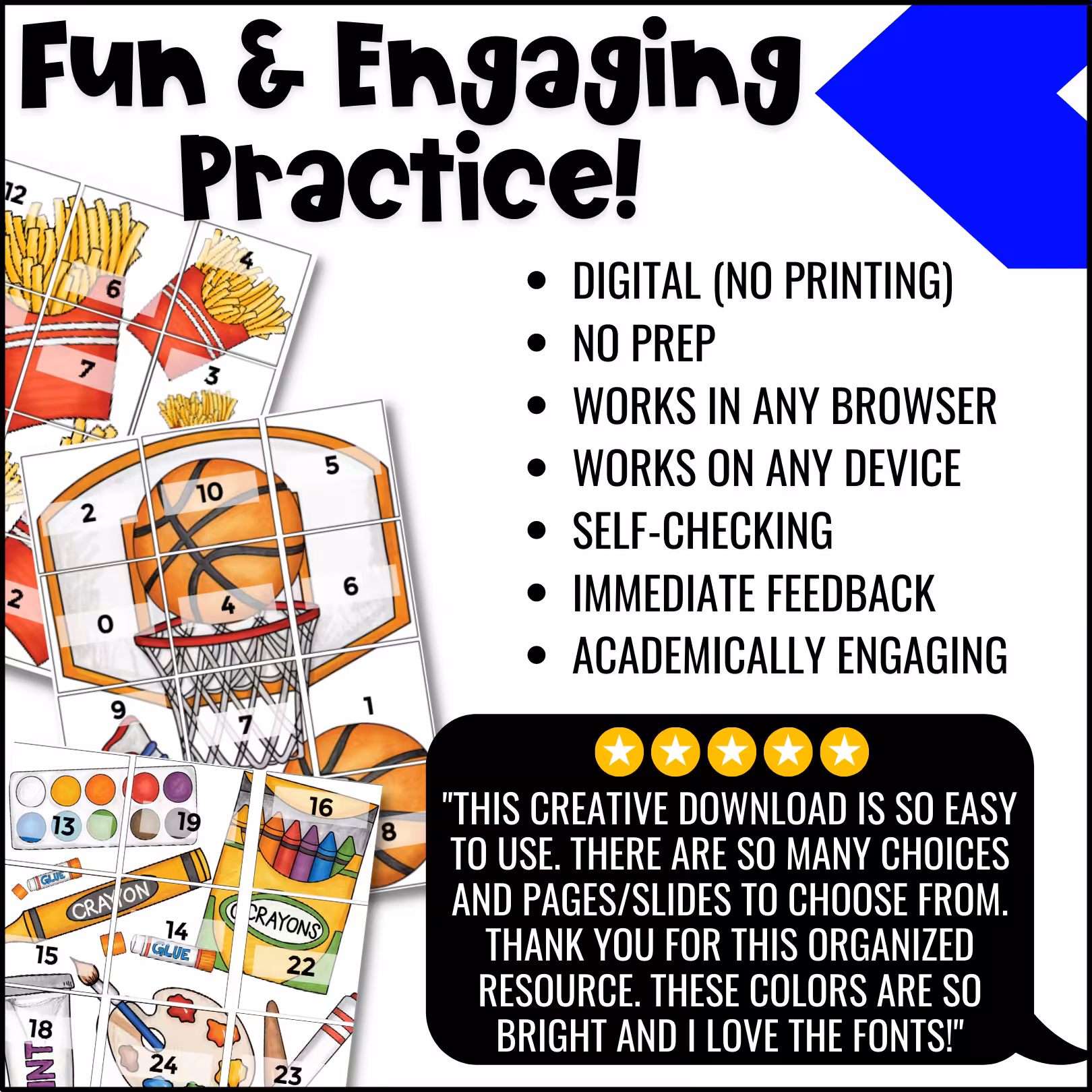 Math Facts Bundle Digital Puzzles (4)