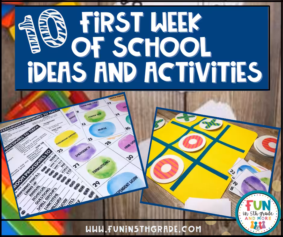 10 First Week of School Ideas and Activities (Meta Image)