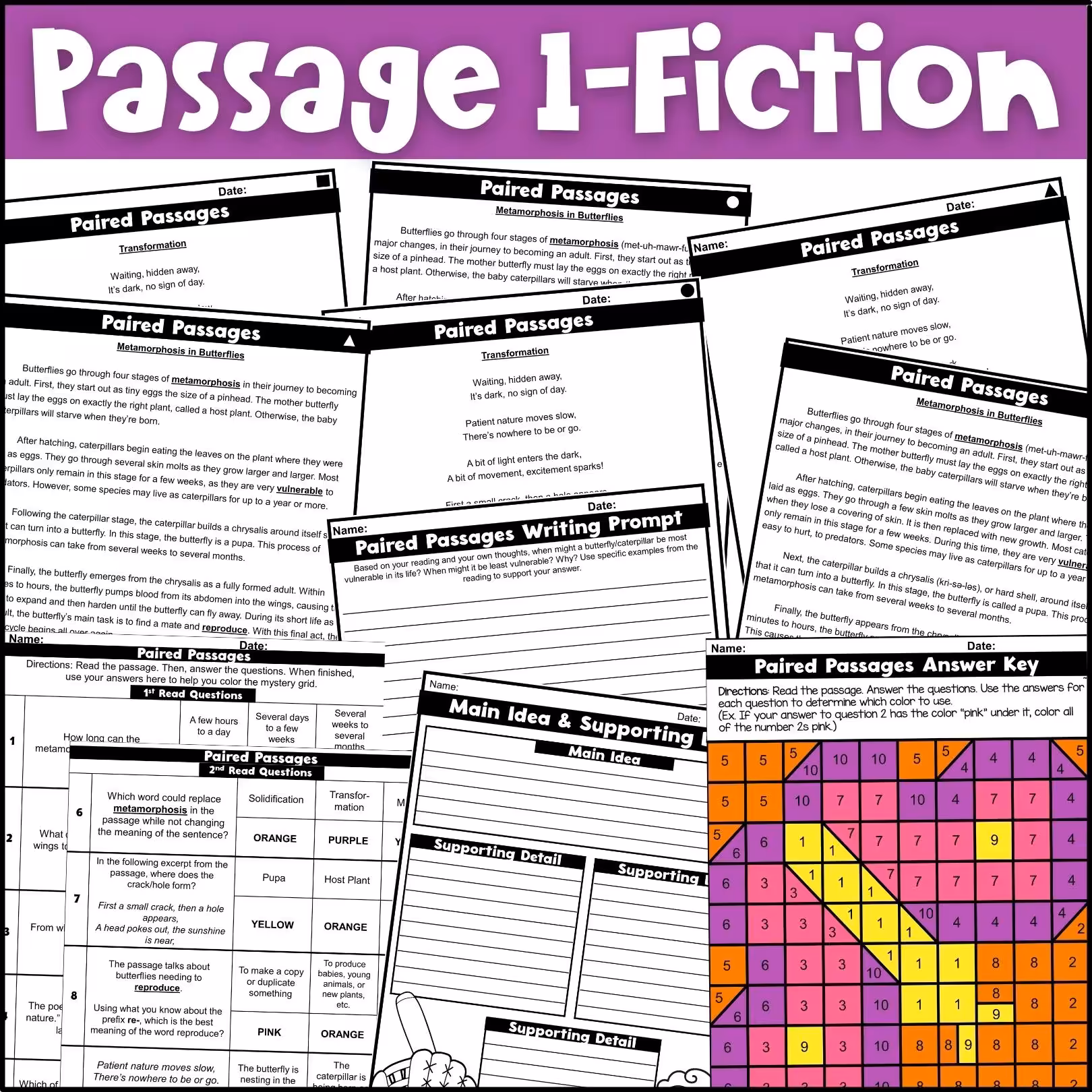 April Close Reading Comprehension Passages (3)