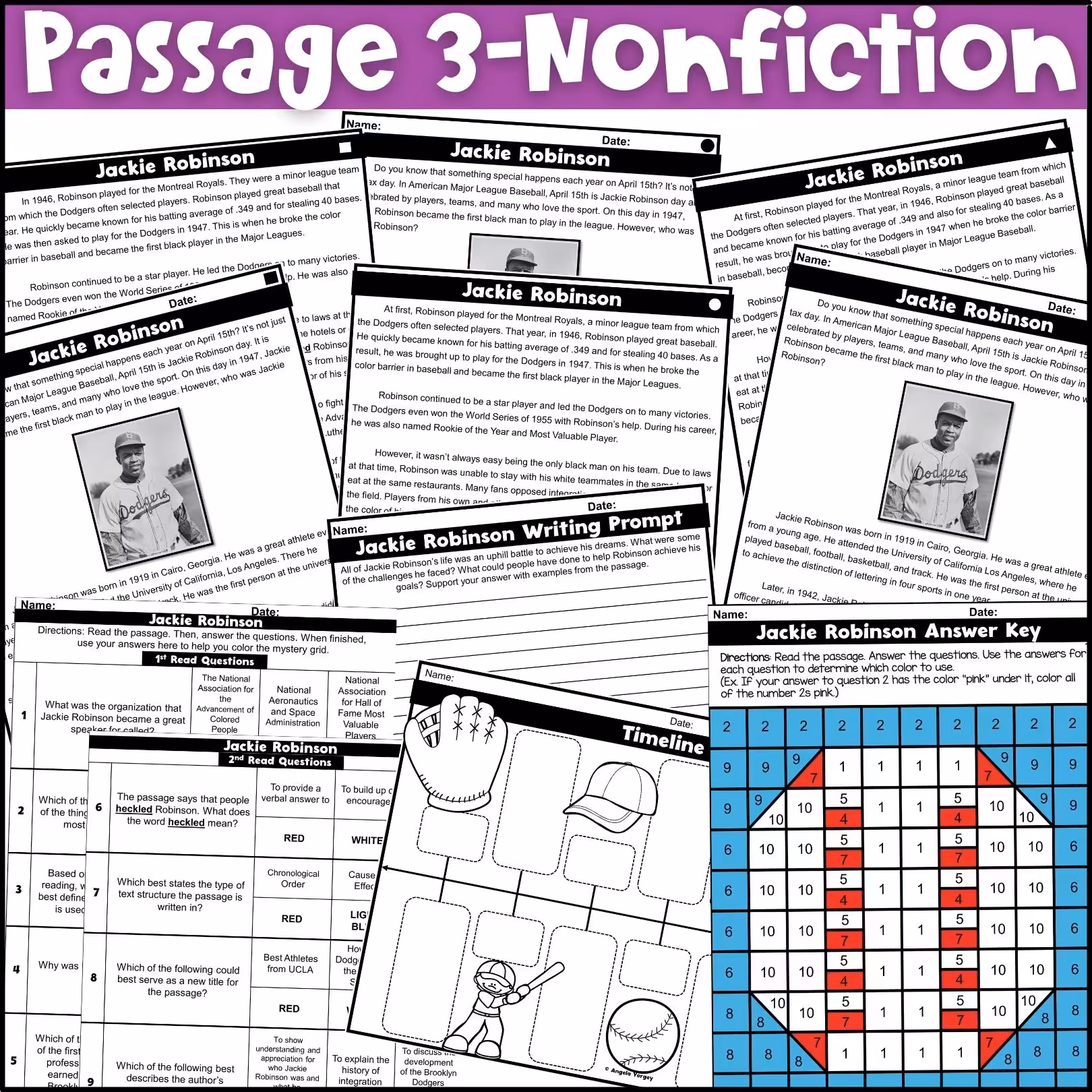 April Close Reading Comprehension Passages (5)