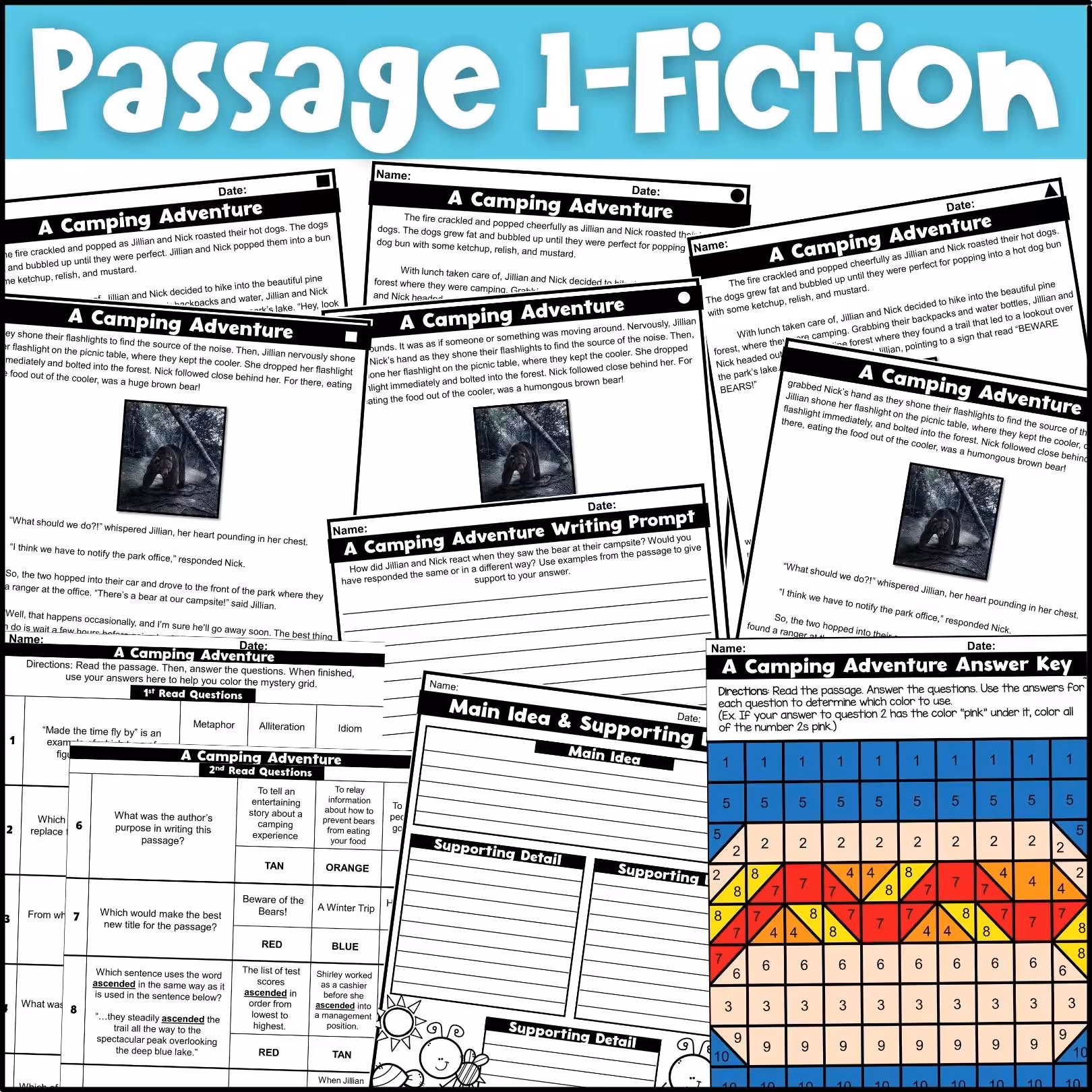 August Close Reading Comprehension Passages (3)
