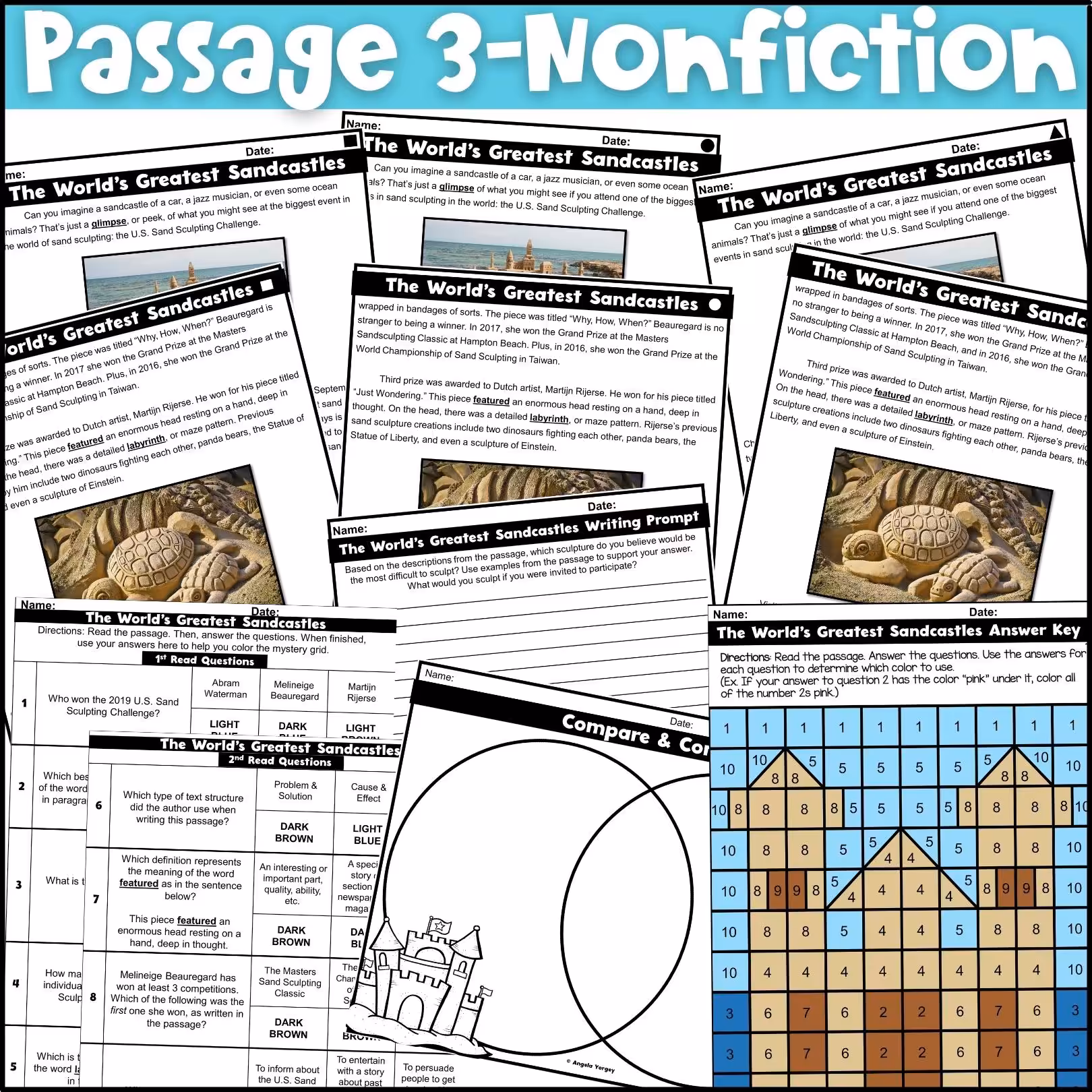 August Close Reading Comprehension Passages (5)