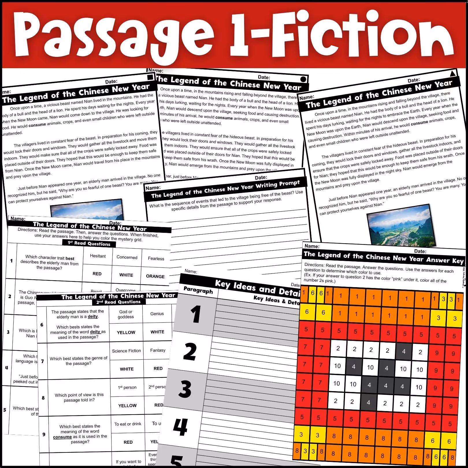 Chinese New Year Close Reading Comprehension Passages (3)