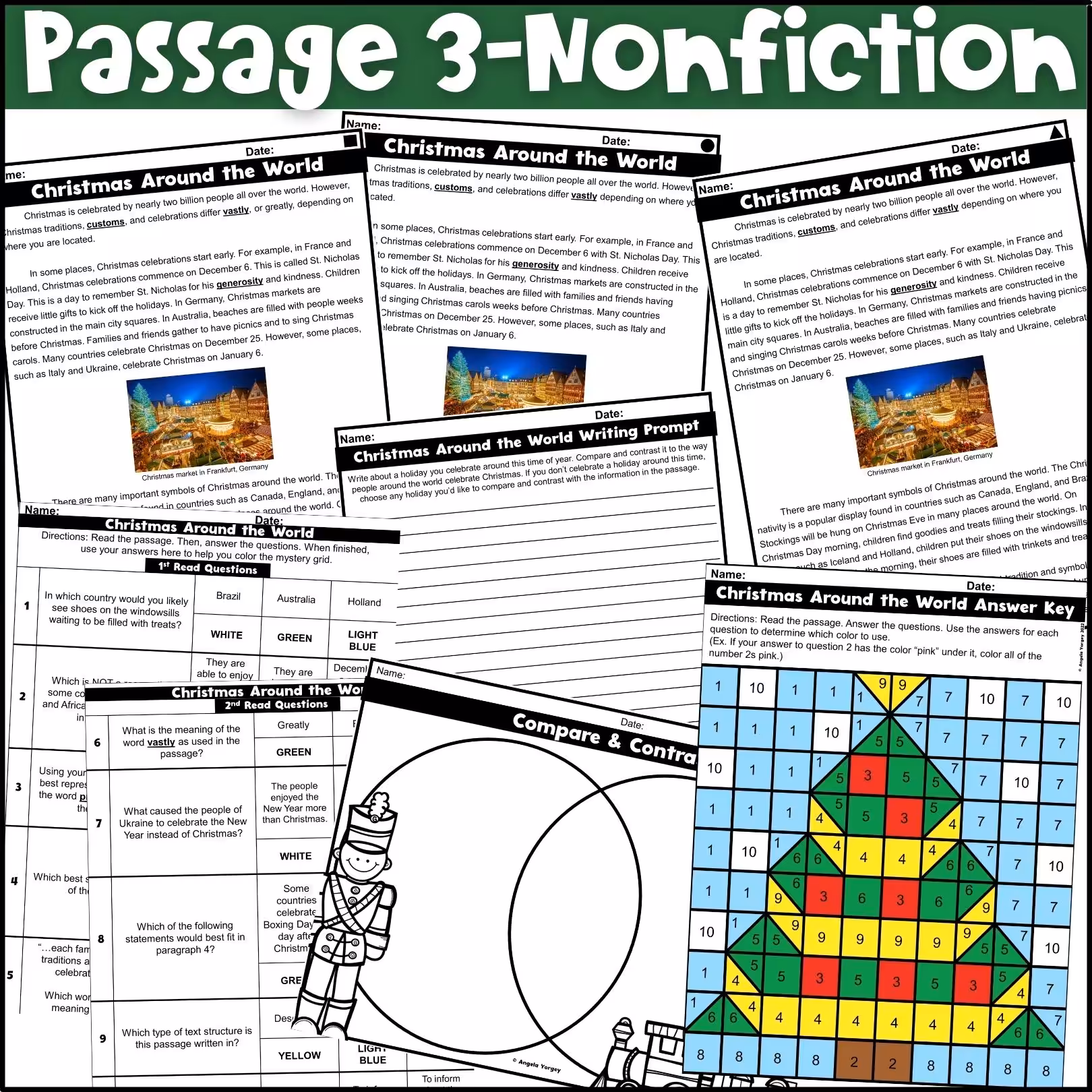 Christmas Close Reading Comprehension Passages (5)