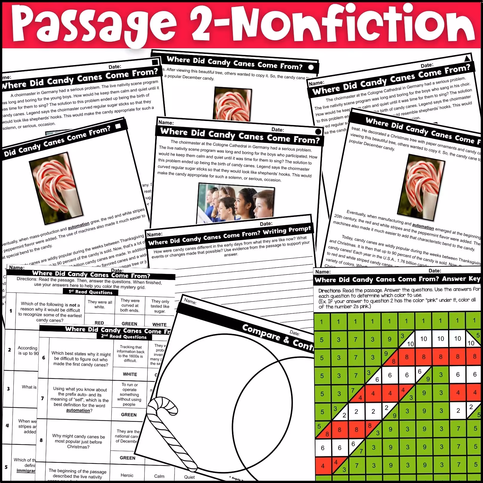 December Close Reading Comprehension Passages (4)