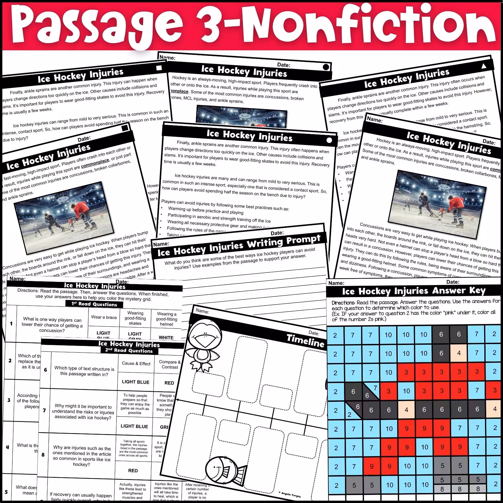 December Close Reading Comprehension Passages (5)
