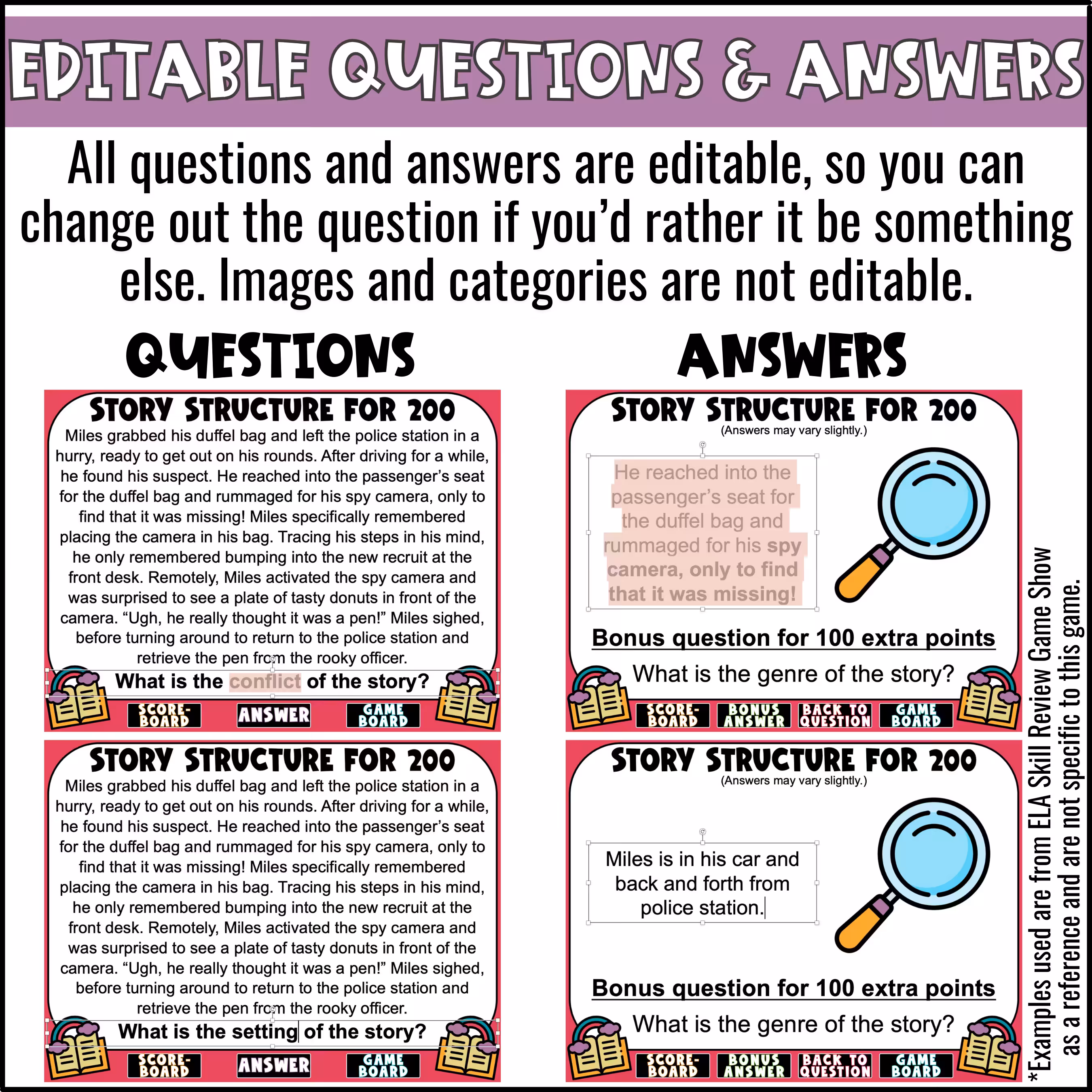 ELA Skill Review with Paragraphs Game Show (4)