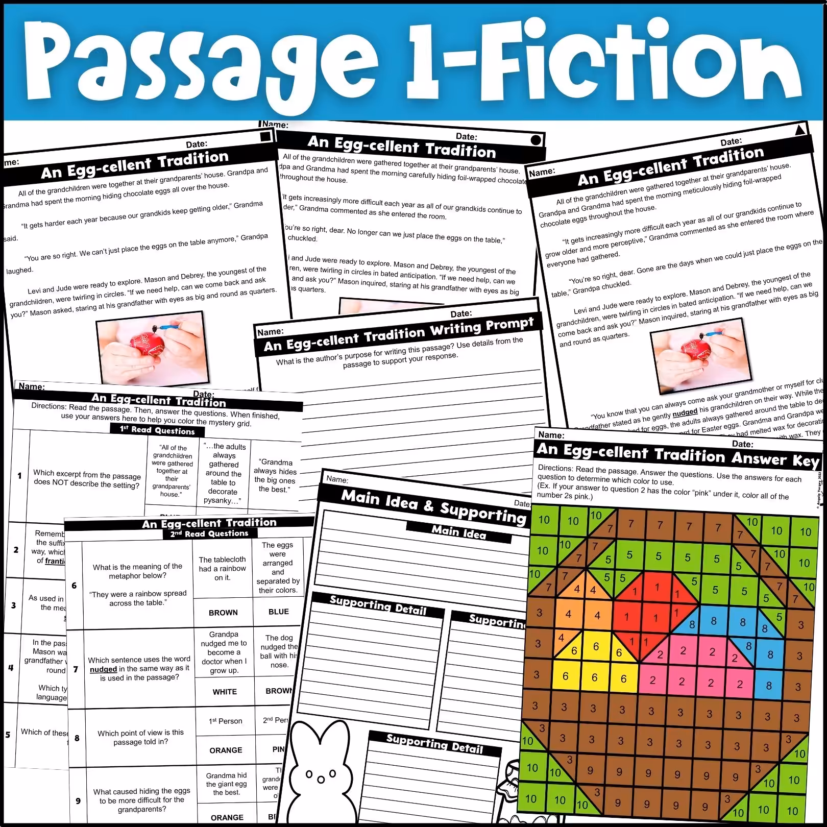 Easter Close Reading Comprehension Passages (3)