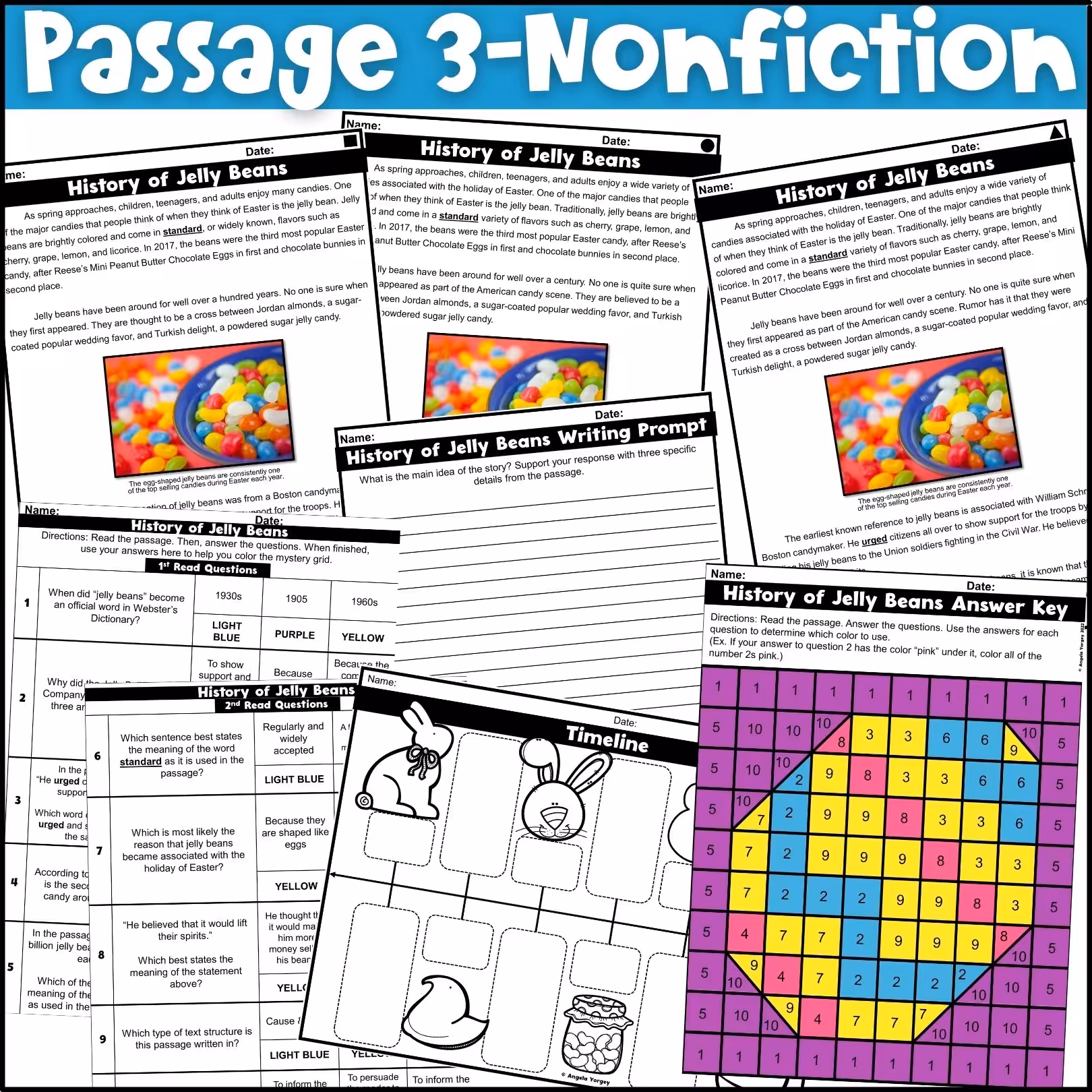 Easter Close Reading Comprehension Passages (5)