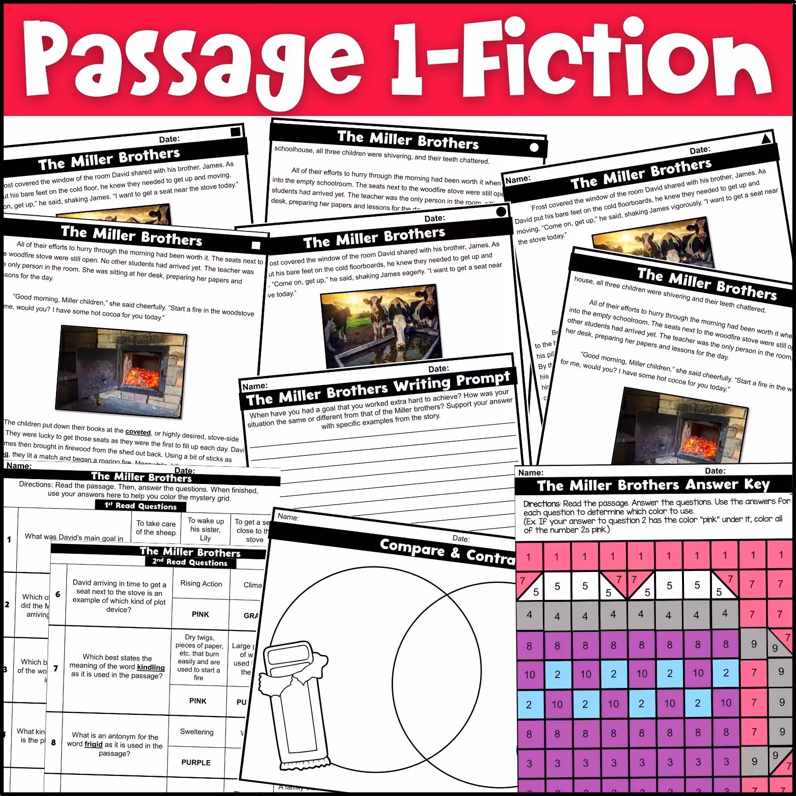 February Close Reading Comprehension Passages (3)