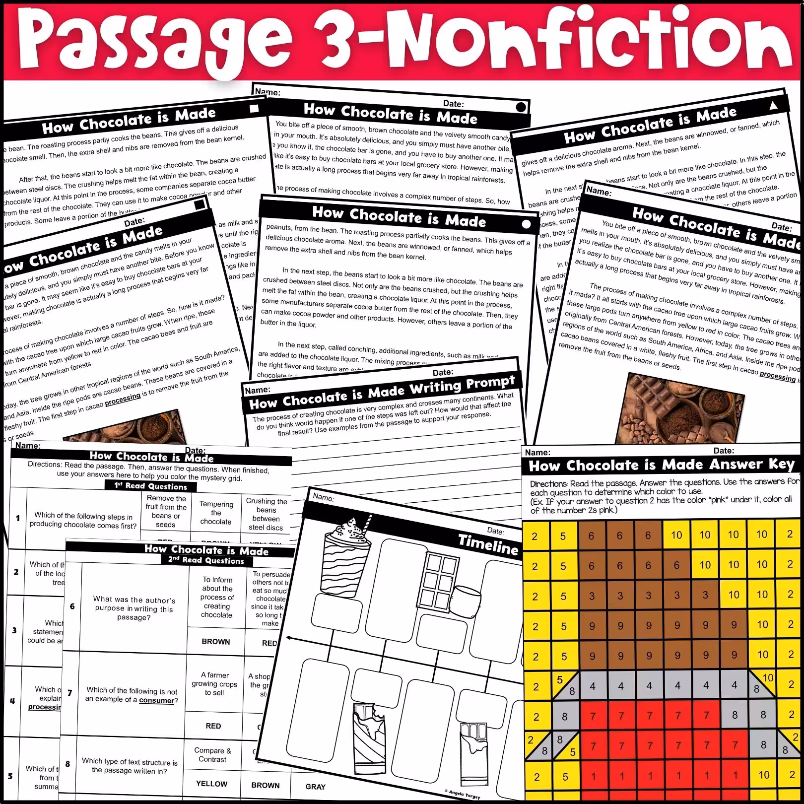 February Close Reading Comprehension Passages (5)