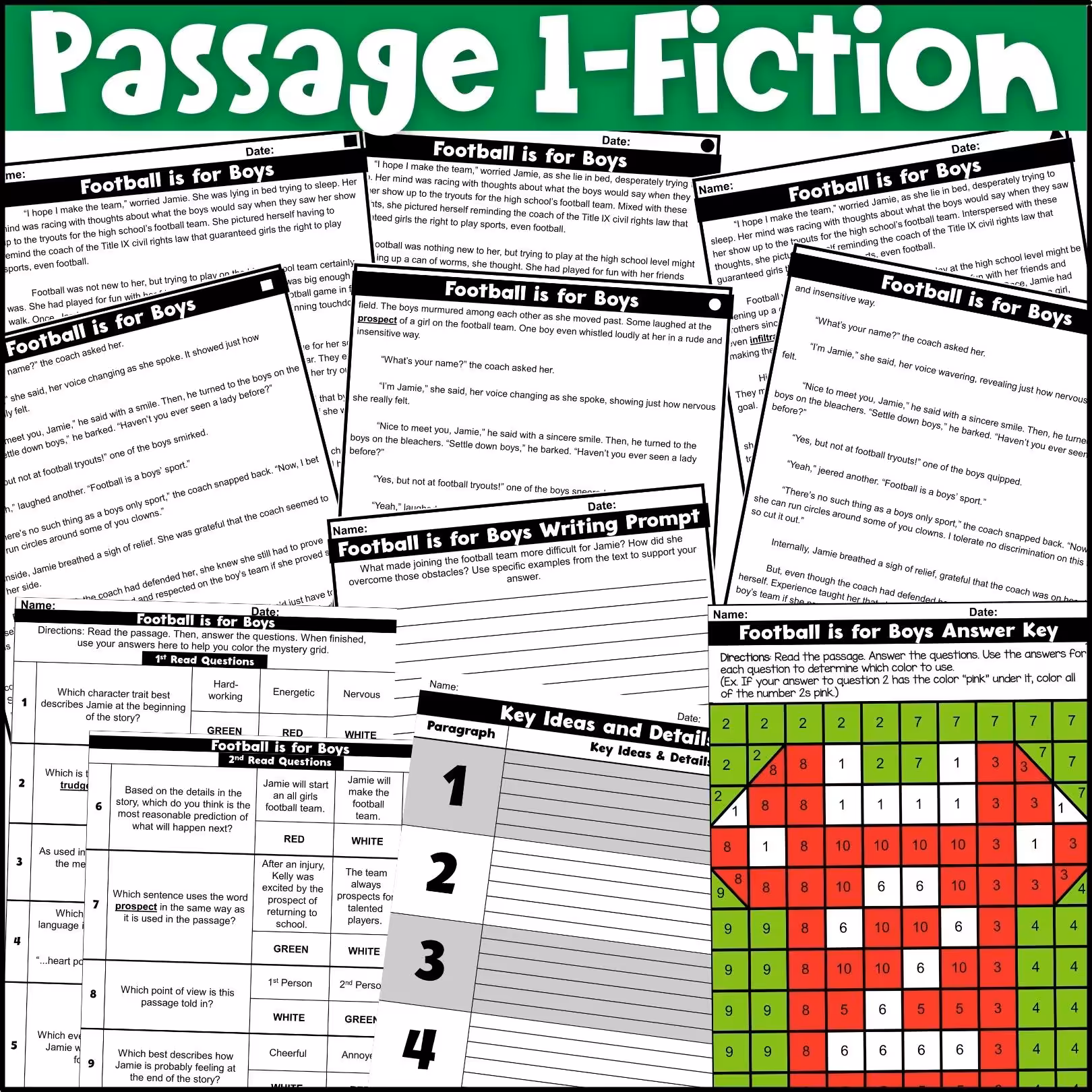 Football Close Reading Comprehension Passages (3)