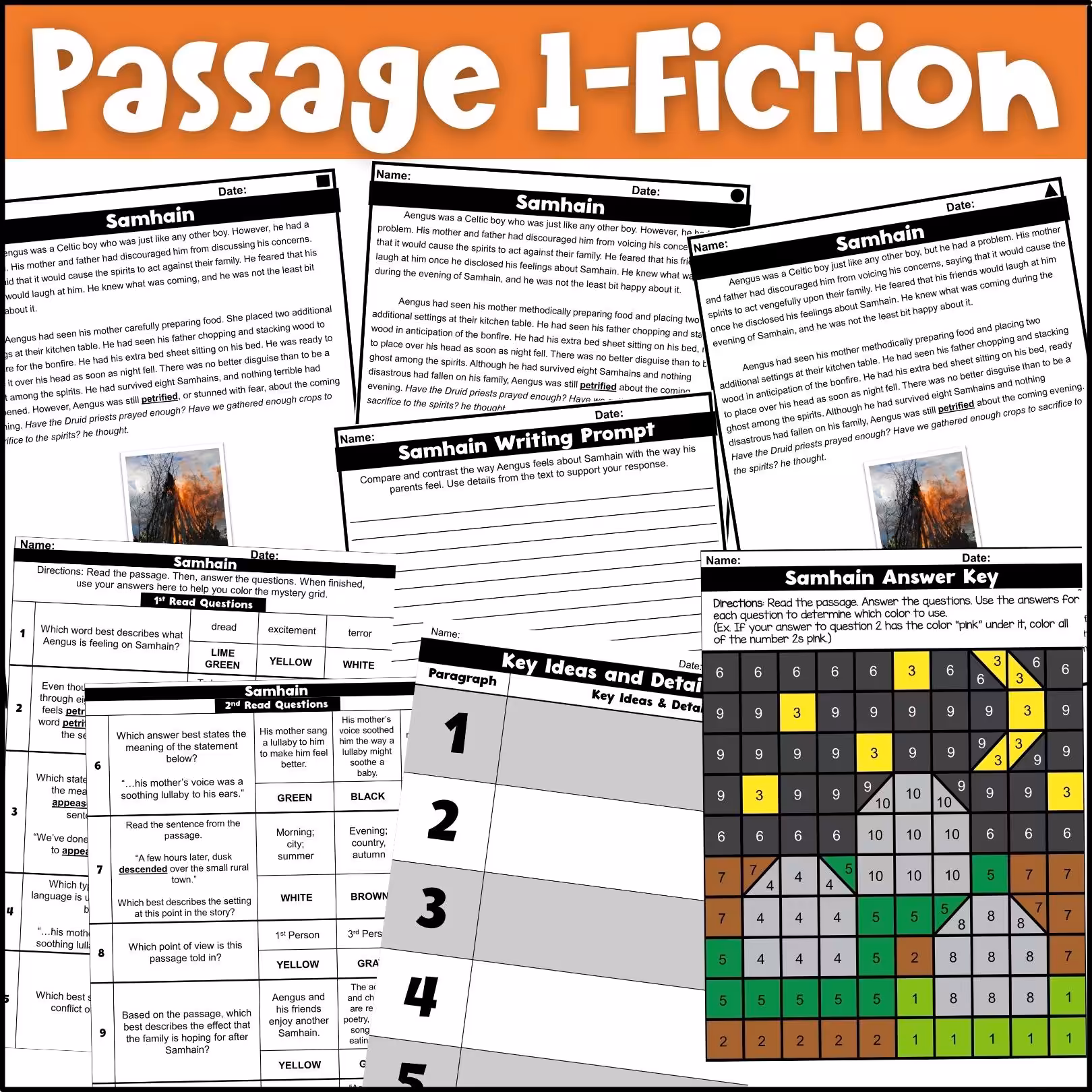 Halloween Close Reading Comprehension Passages (3)