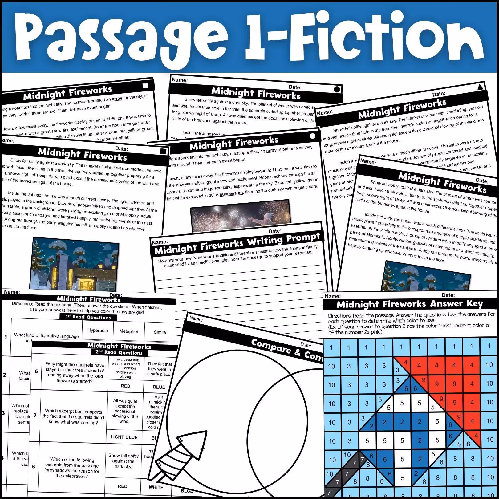 January Close Reading Comprehension Passages (3)