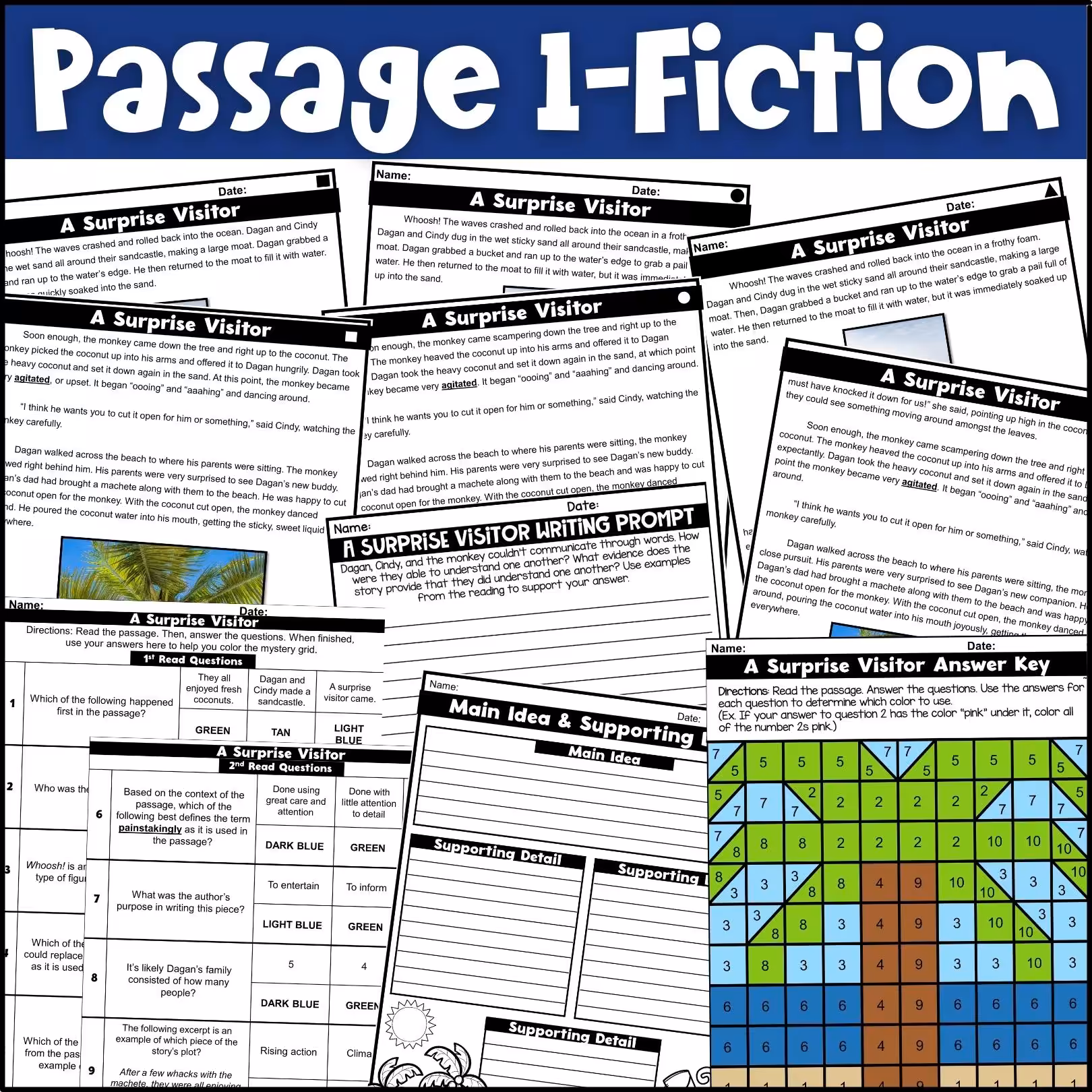 July Close Reading Comprehension Passages (3)