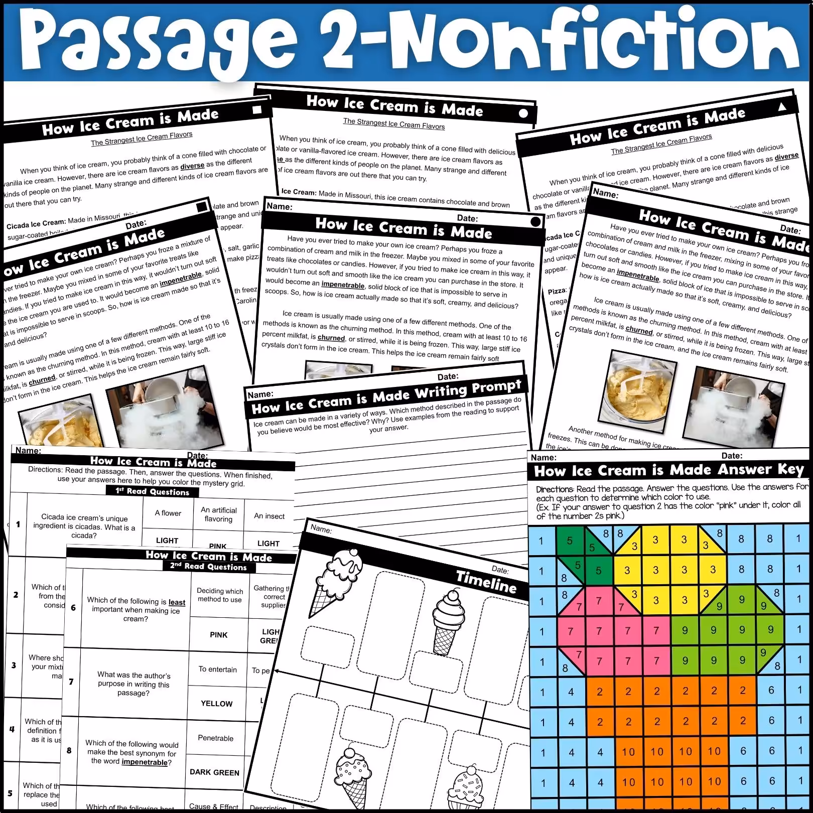 June Close Reading Comprehension Passages (4)