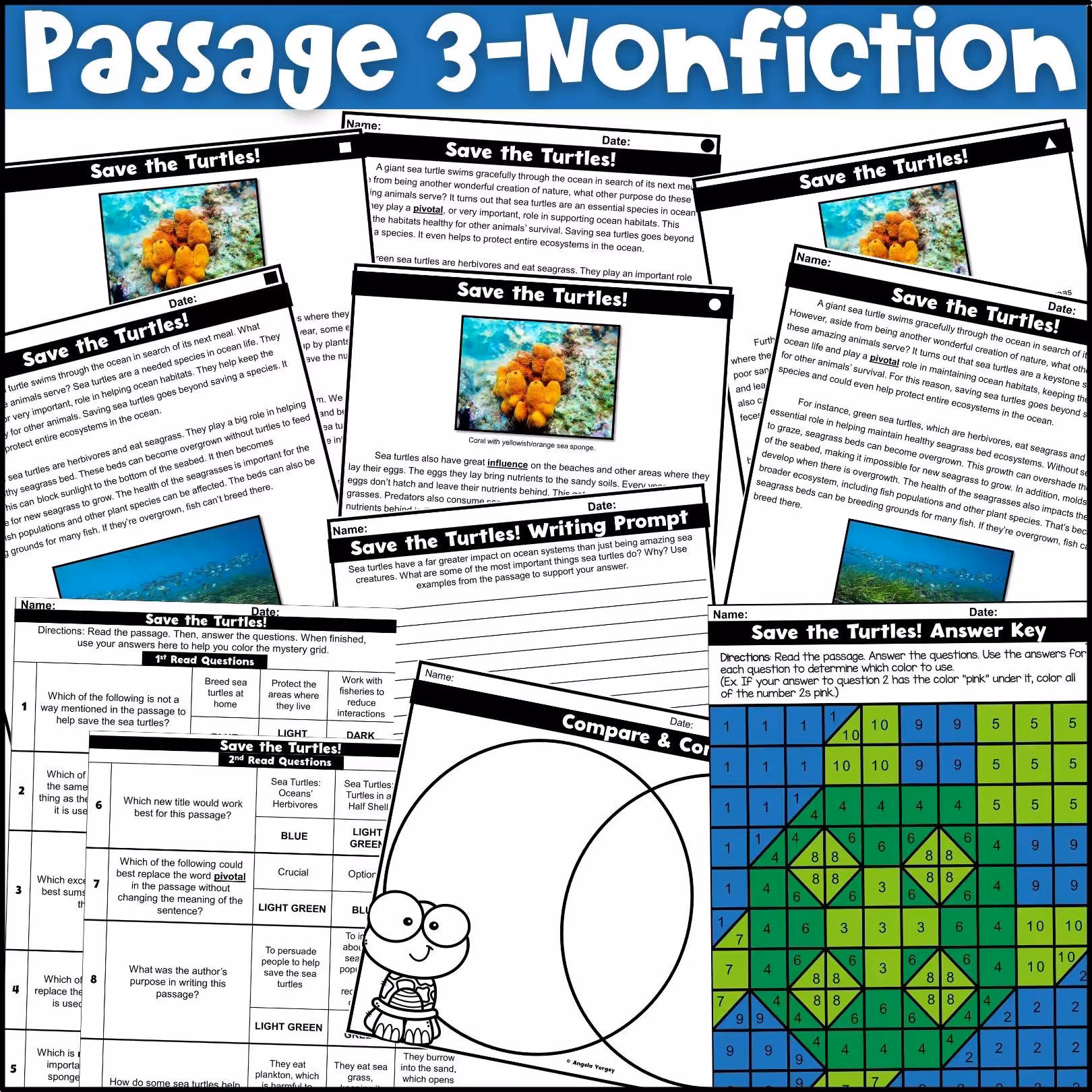 June Close Reading Comprehension Passages (5)