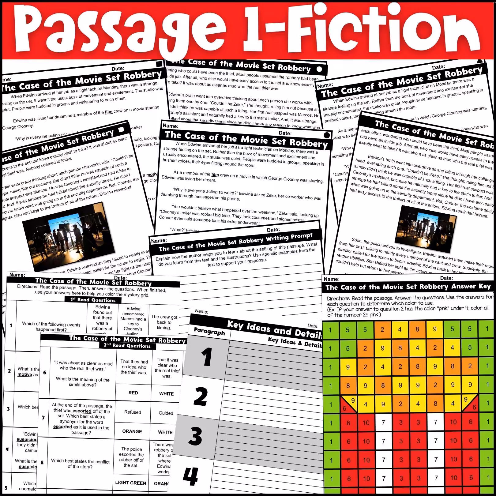 Movies Close Reading Comprehension Passages (4)