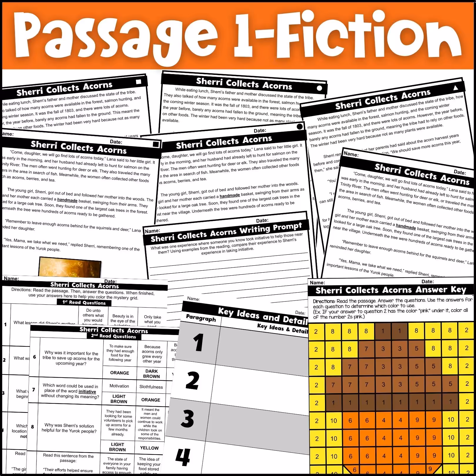November Close Reading Comprehension Passages (4)