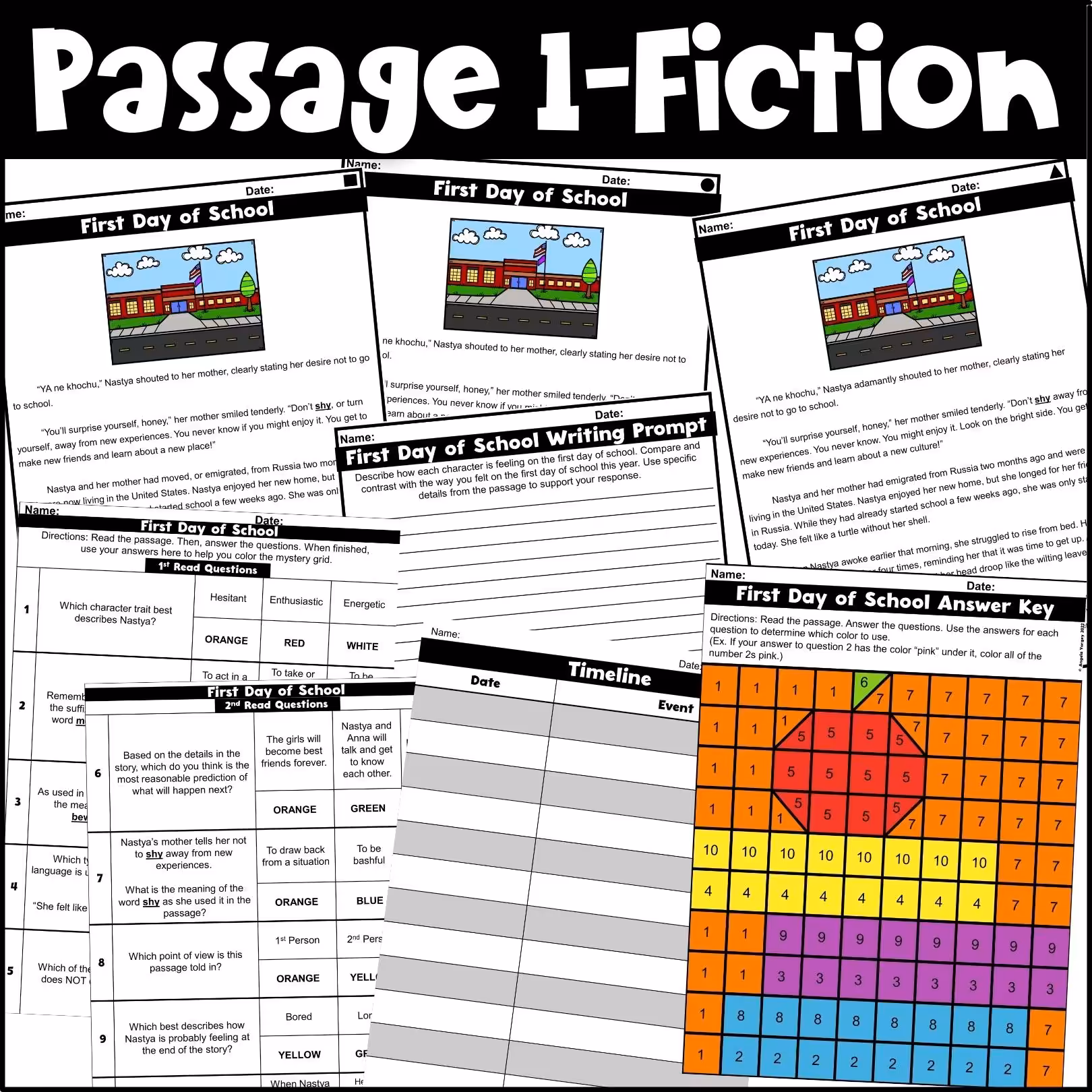 School Close Reading Comprehension Passages2