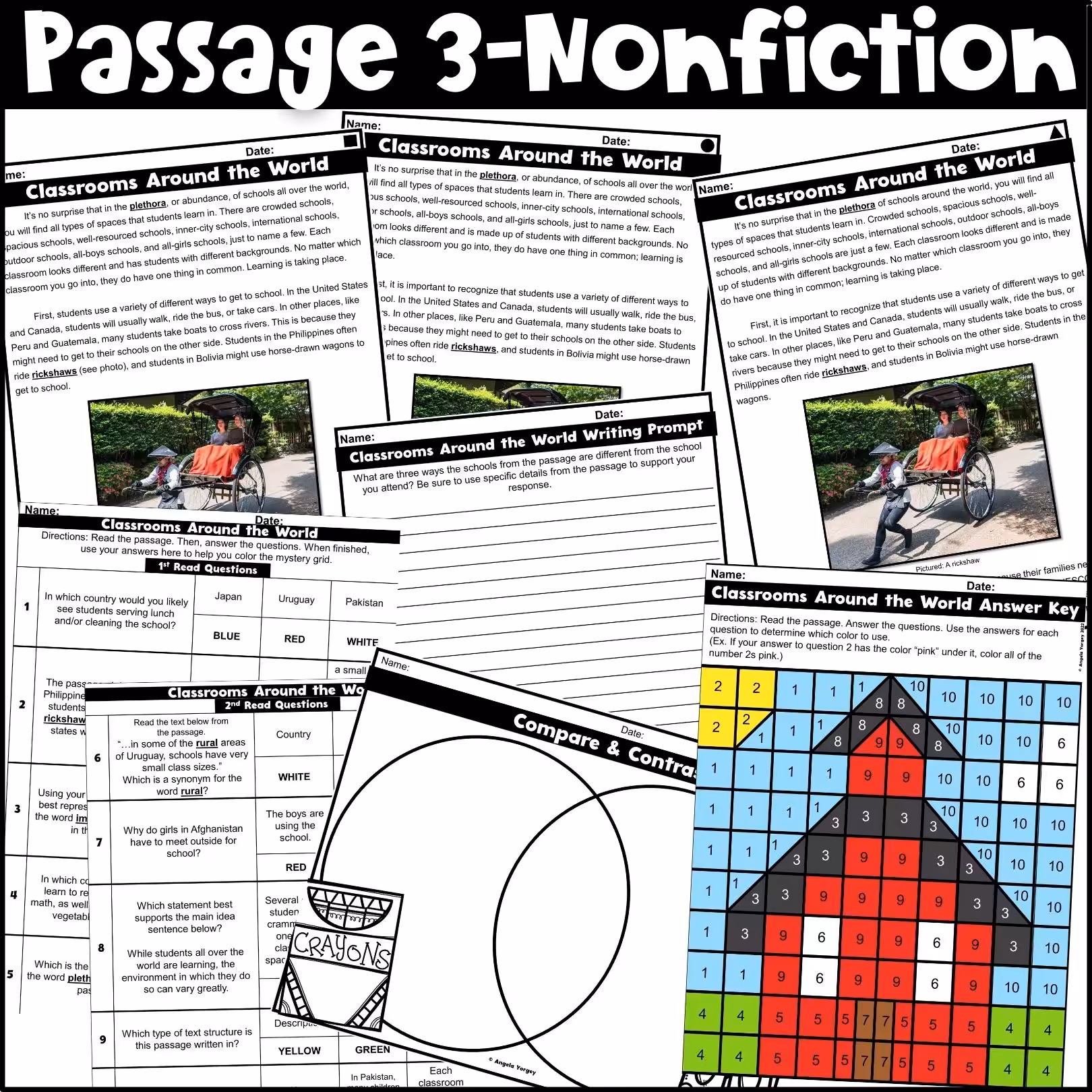 School Close Reading Comprehension Passages4