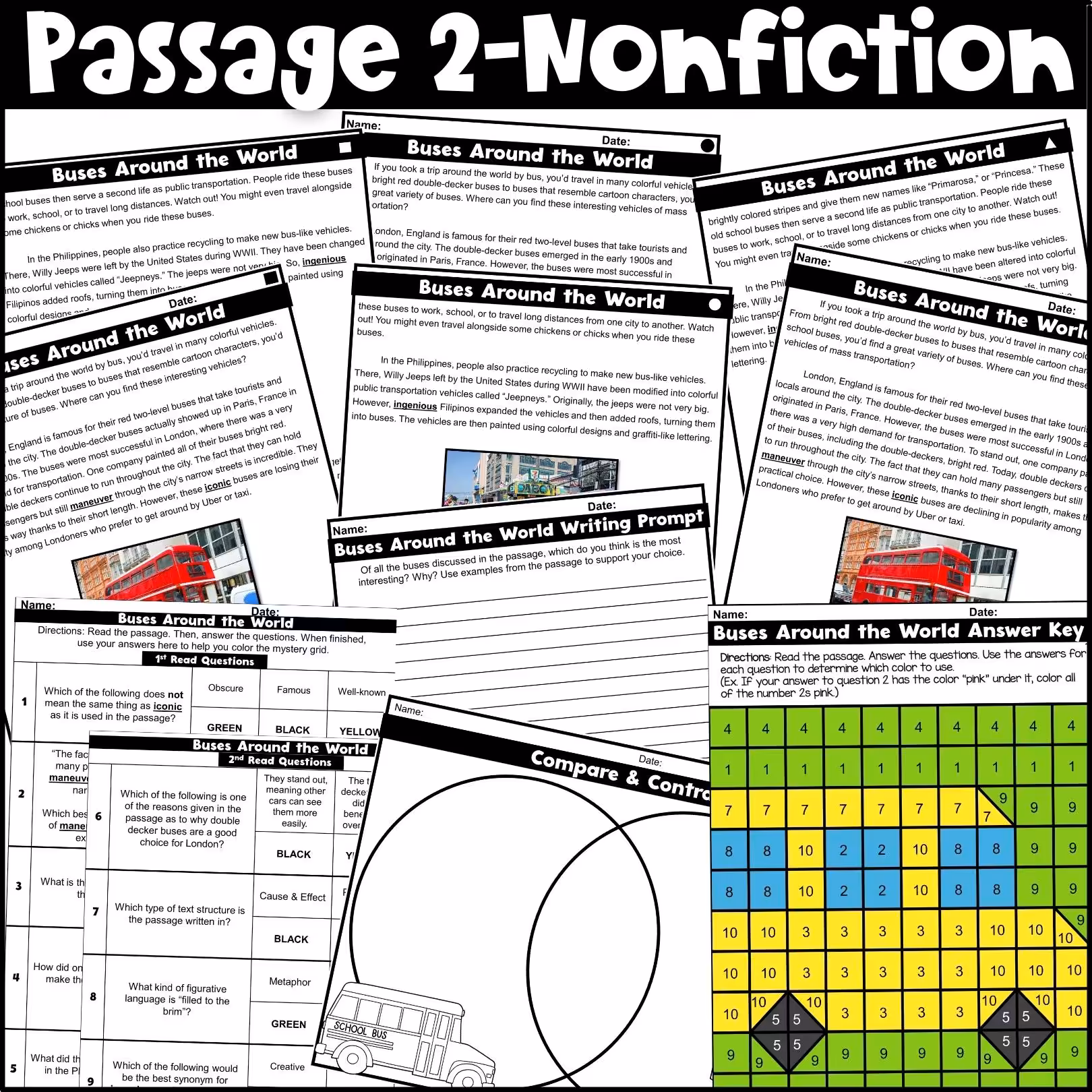 September Close Reading Comprehension Passages (4)