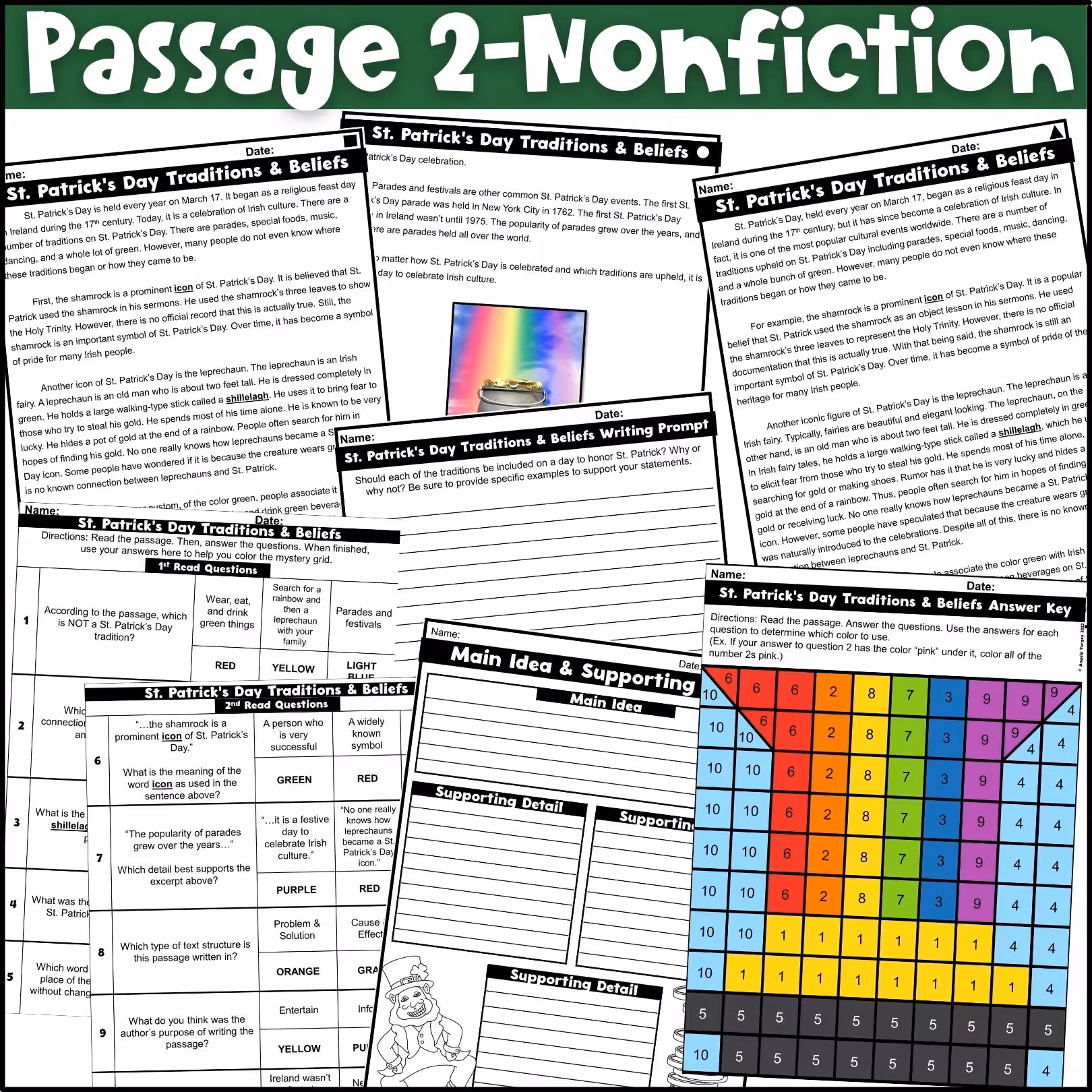 St Patricks Day Close Reading Comprehension Passages (4)
