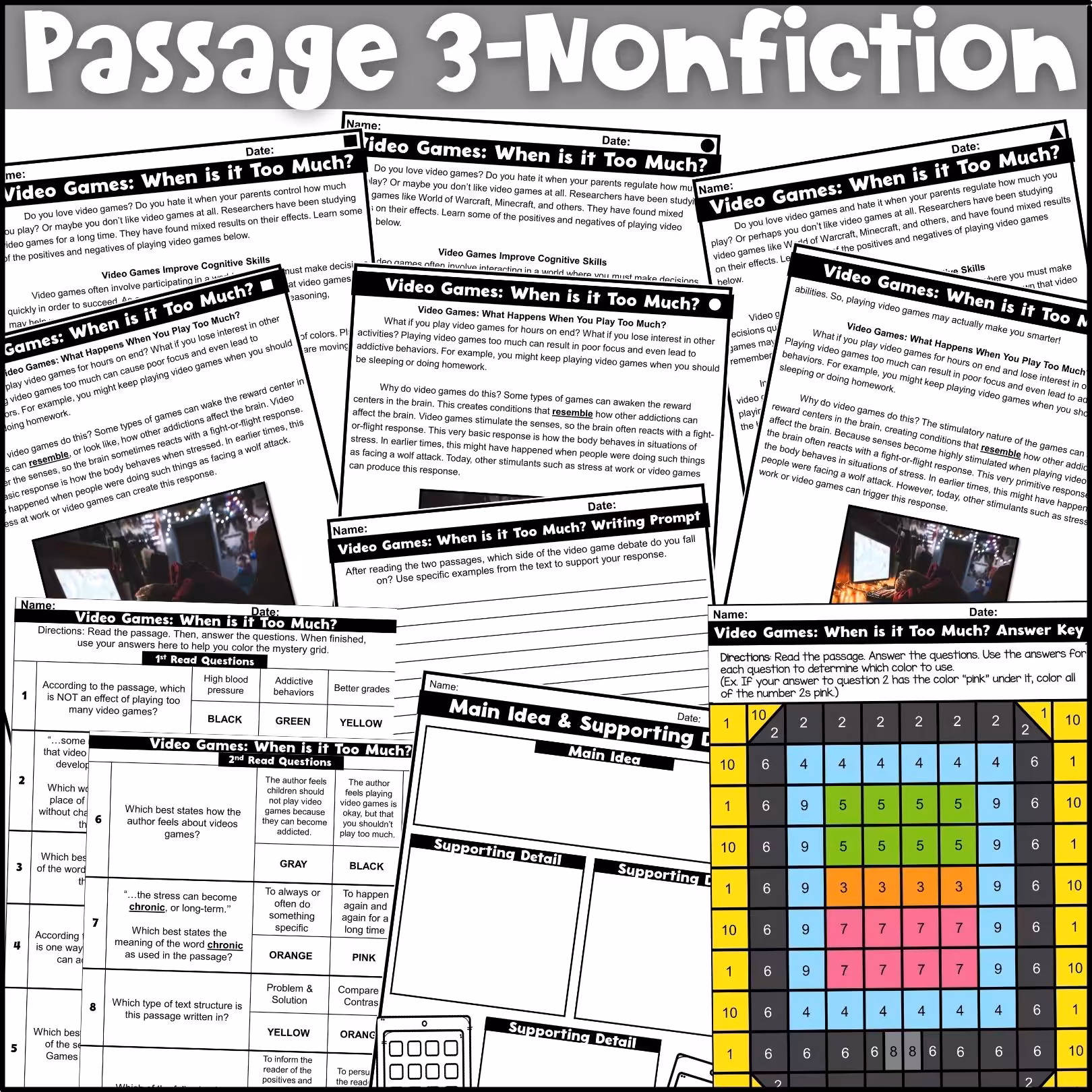 Technology Close Reading Comprehension Passages (5)