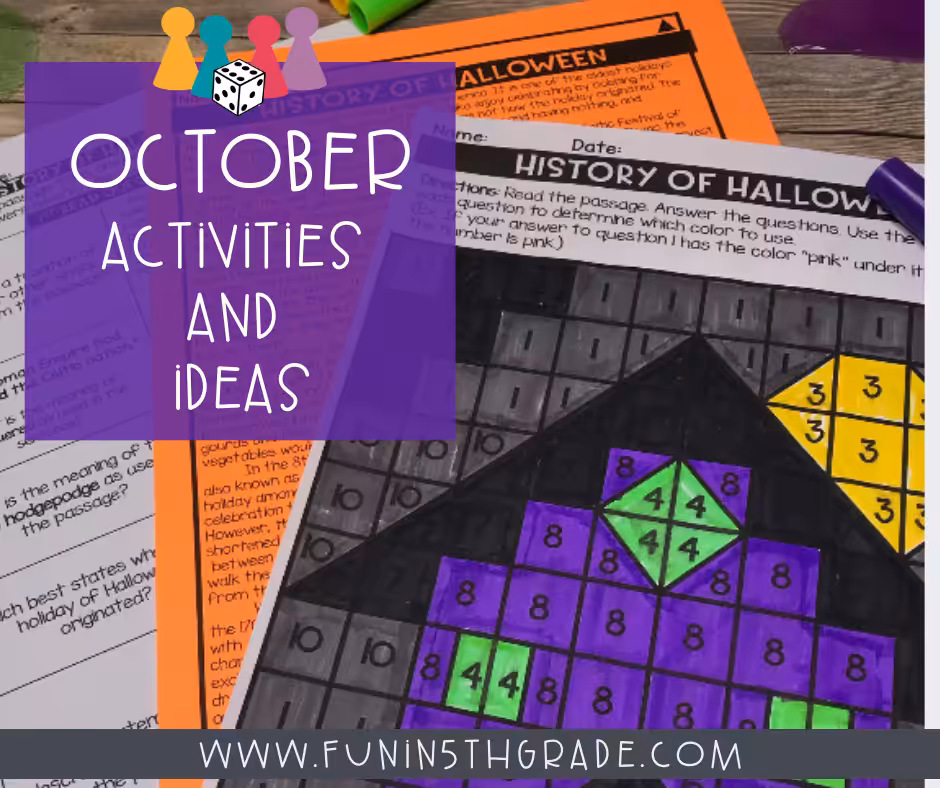 October Holiday Activities and Ideas