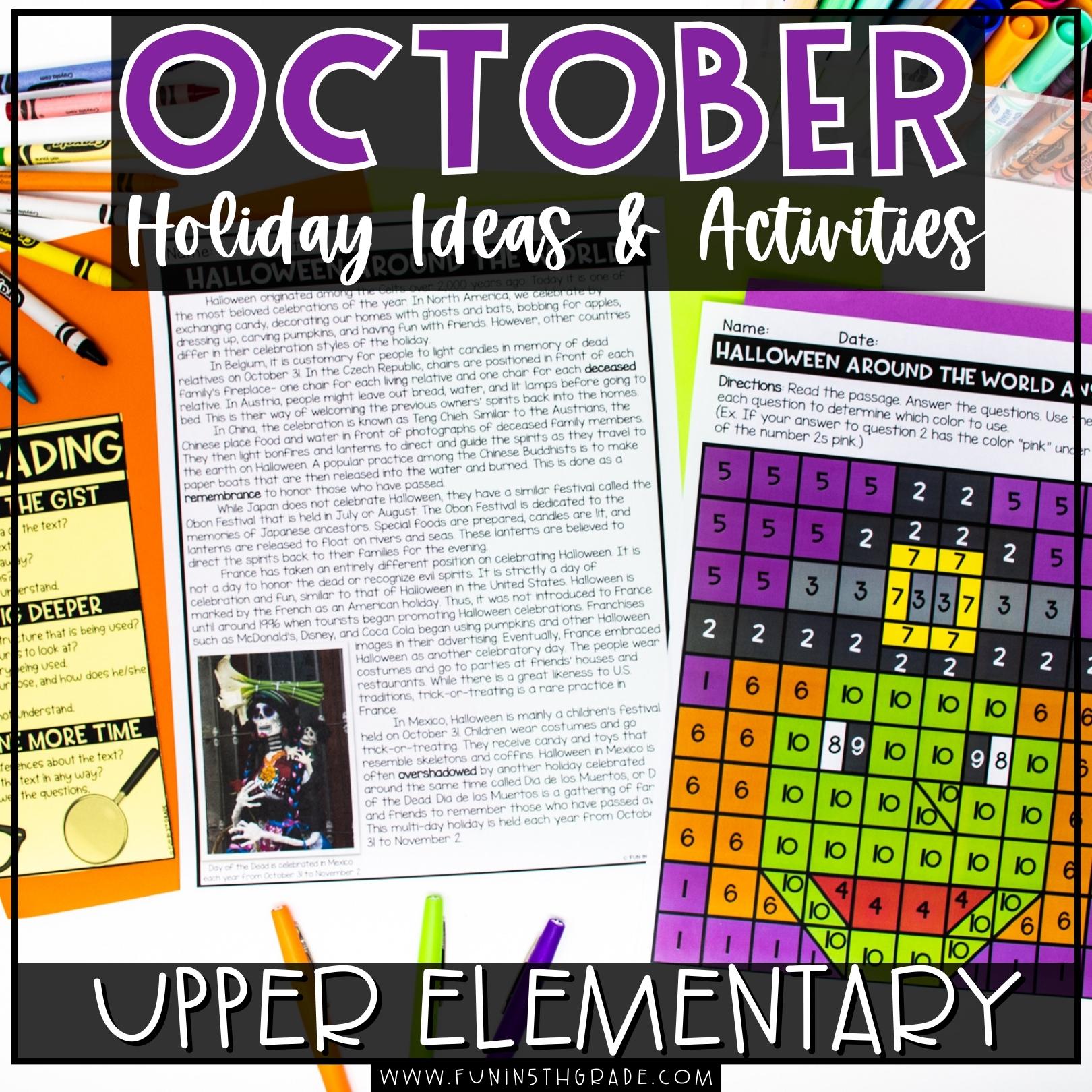 October Holiday Activities and Ideas