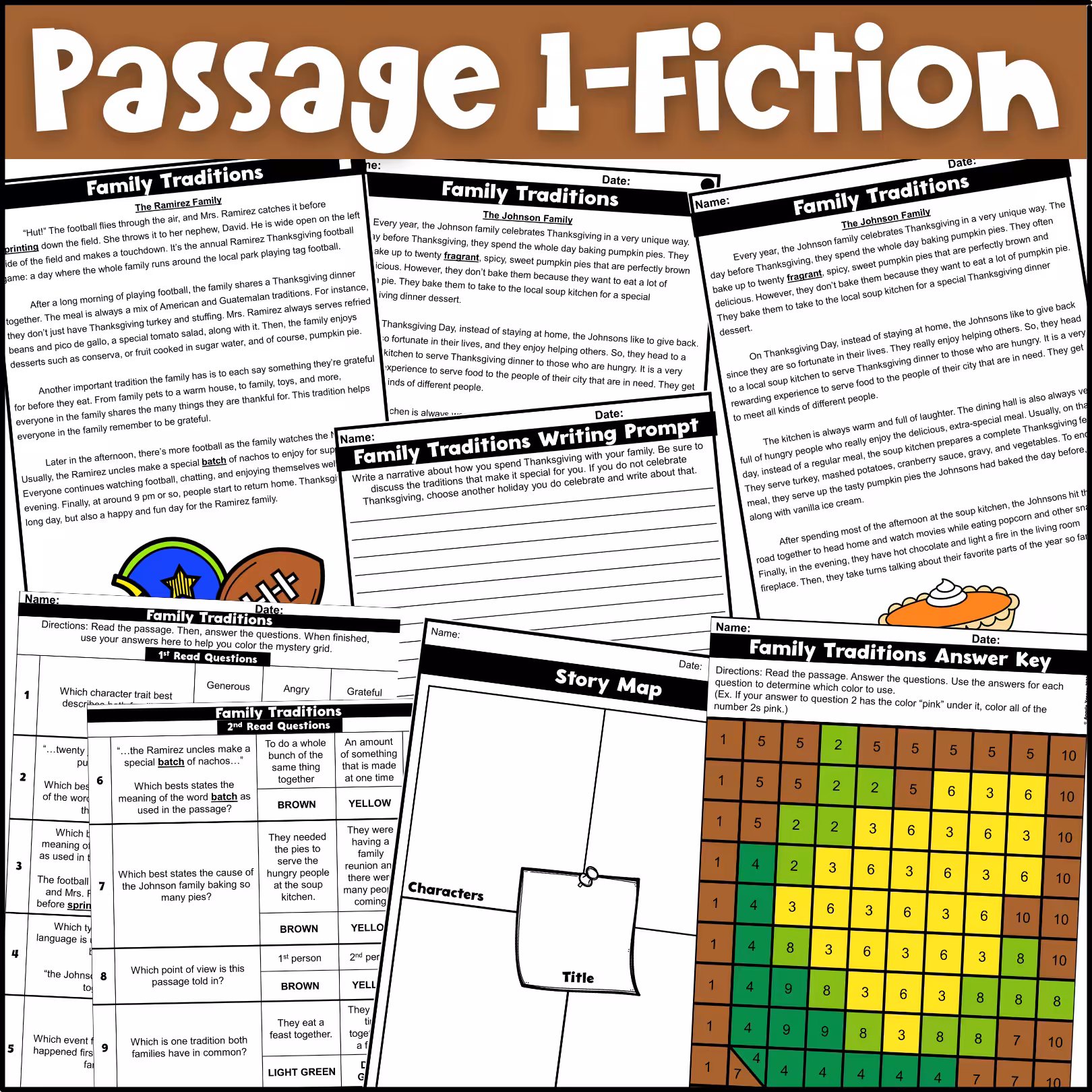 Thanksgiving Close Reading Comprehension Passages (3)