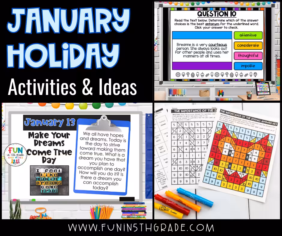 January Holiday Activities and Ideas