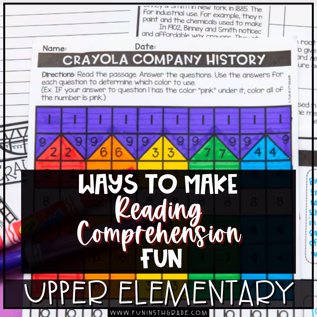 Ways to make reading comprehension fun