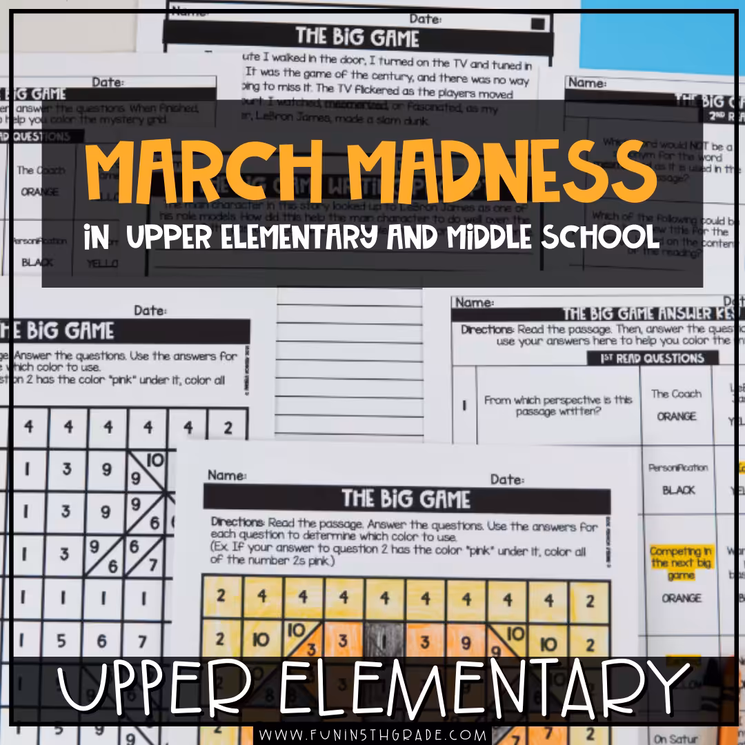 March Madness for Upper Elementary and Middle School