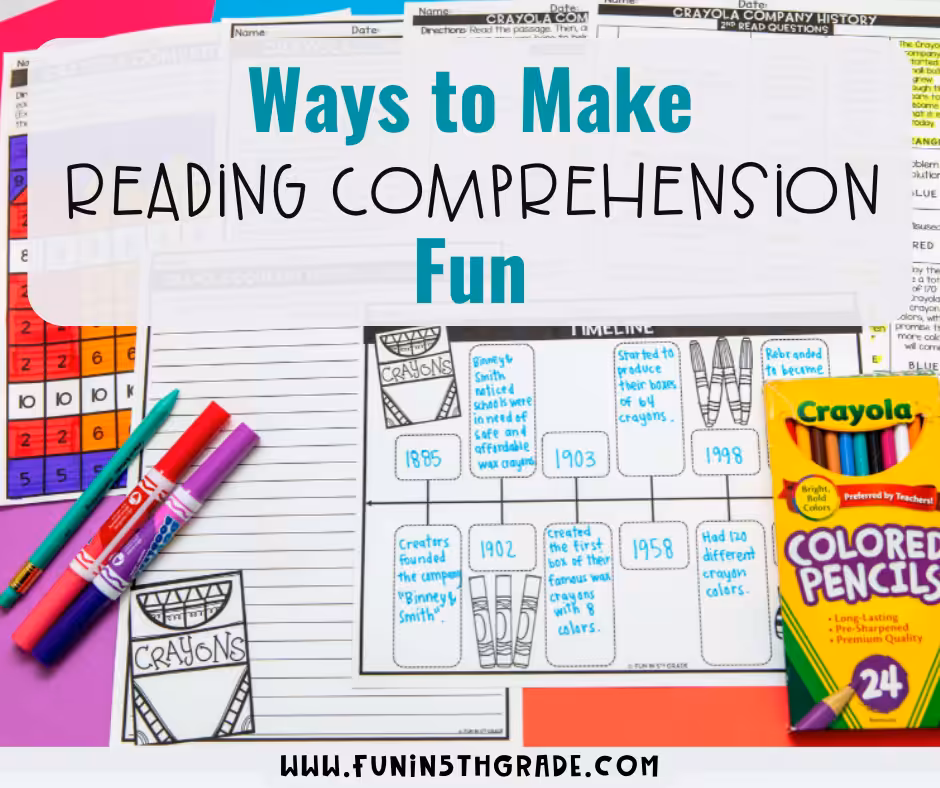 Ways to make reading comprehension fun