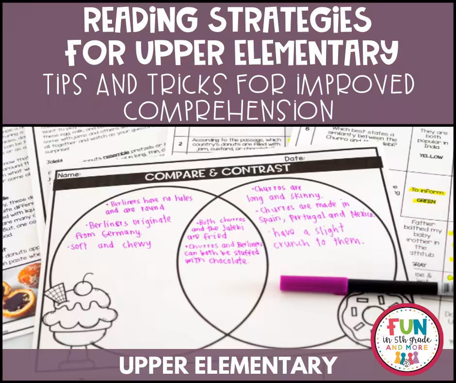 Reading strategies for upper elementary tips and tricks for reading comprehension