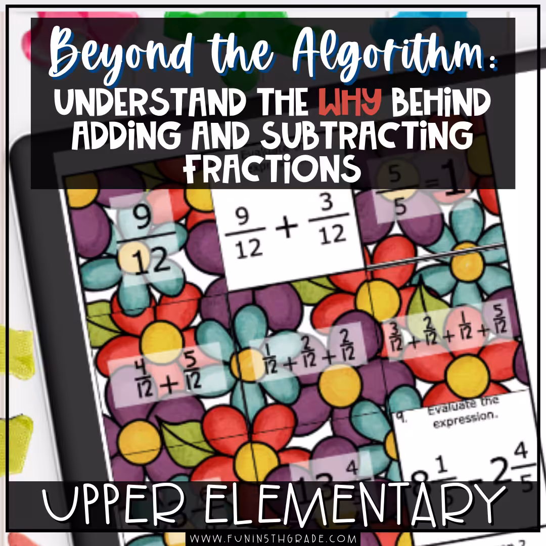 Beyond the Algorithm Understanding the WHY behind adding and subtracting fractions