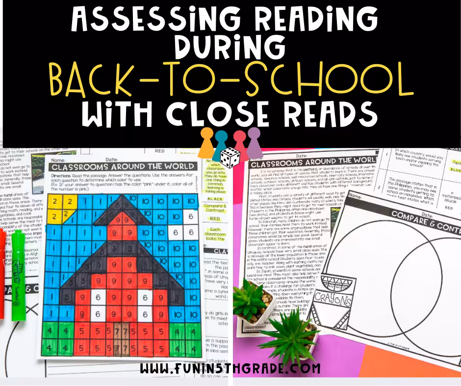 Assessing Reading During Back-To-School With Close Reads